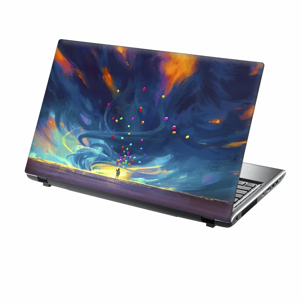 TaylorHe winylowa naklejka na laptopa 39.6 cm 38.1 cm z wzorami i laminatem skórzanym