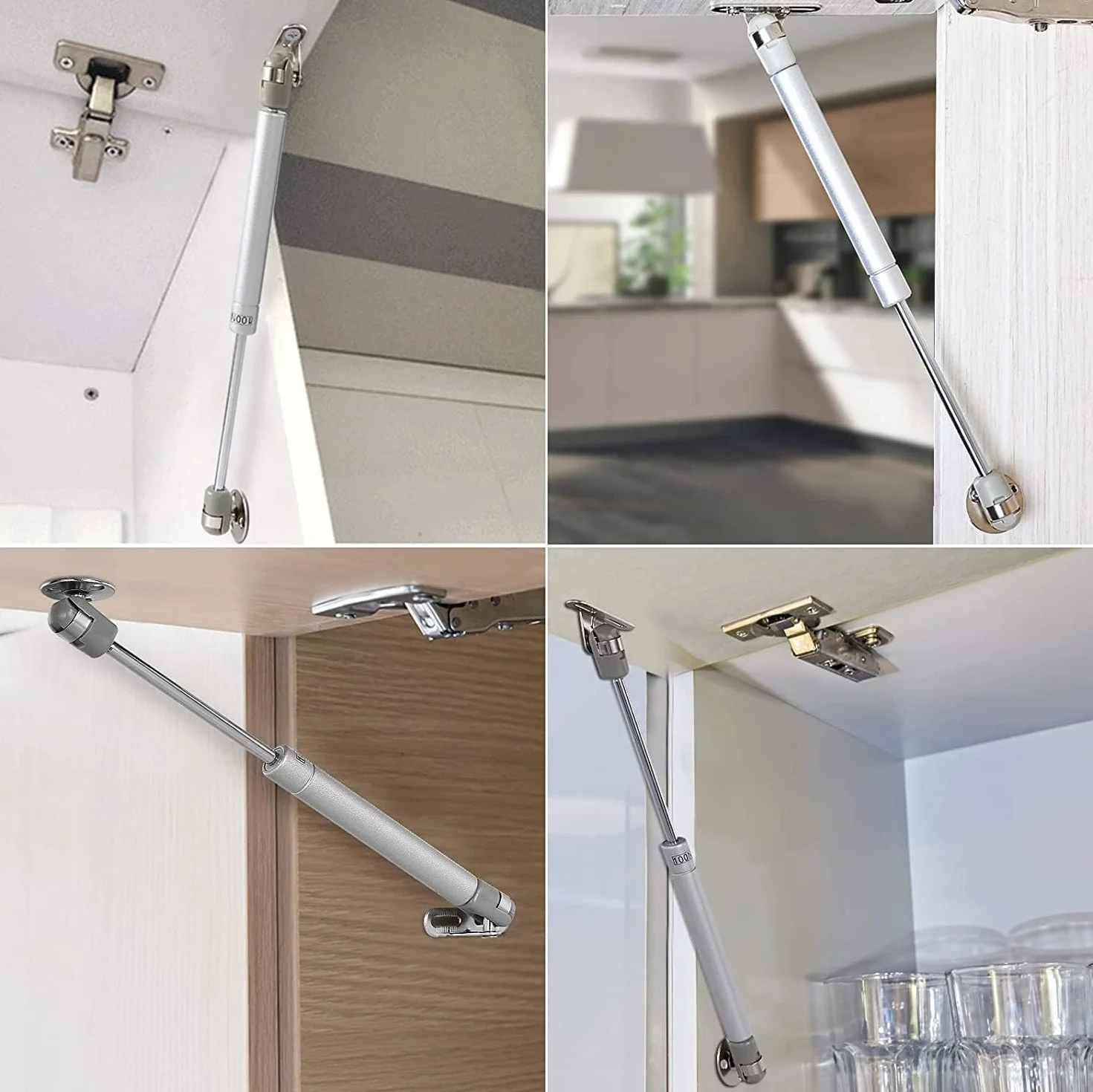 Sprężyna gazowa Lift Wsparcie Drzwi szafy Podnośnik Pneumatyczne Wsparcie Gazowe Zamknięcie Zawieszka (120N / 12KG)