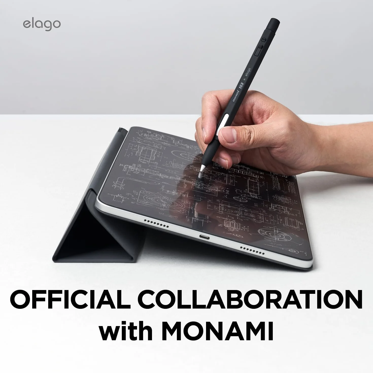 elago x MONAMI etui kompatybilne z Apple Pencil Pro i Apple Pencil 2. generacji, ładowanie magnetyczne, podwójne dotknięcie