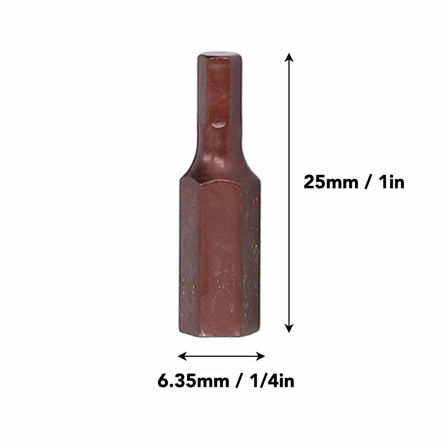 Srliya Zestaw bitów sześciokątnych 24 szt. Sześciokątny trzpień sześciokątny S2 Eloy Steel Metric i Sae Hex Bit do zastosowań przemysłowych 25 mm z uchwytem do przechowywania