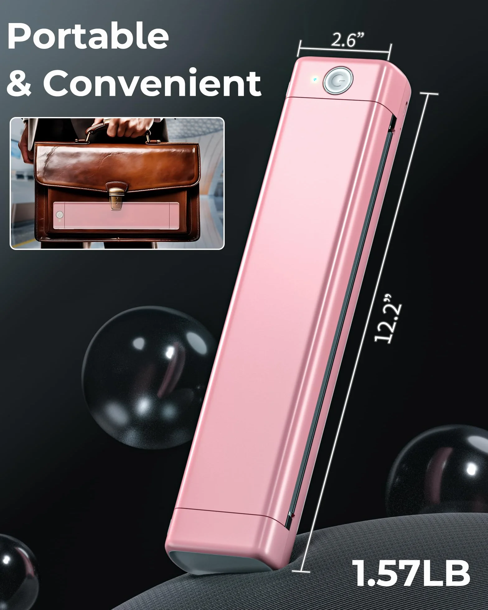Itari M08F drukarka do tatuażu termiczna A4 Bluetooth różowa
