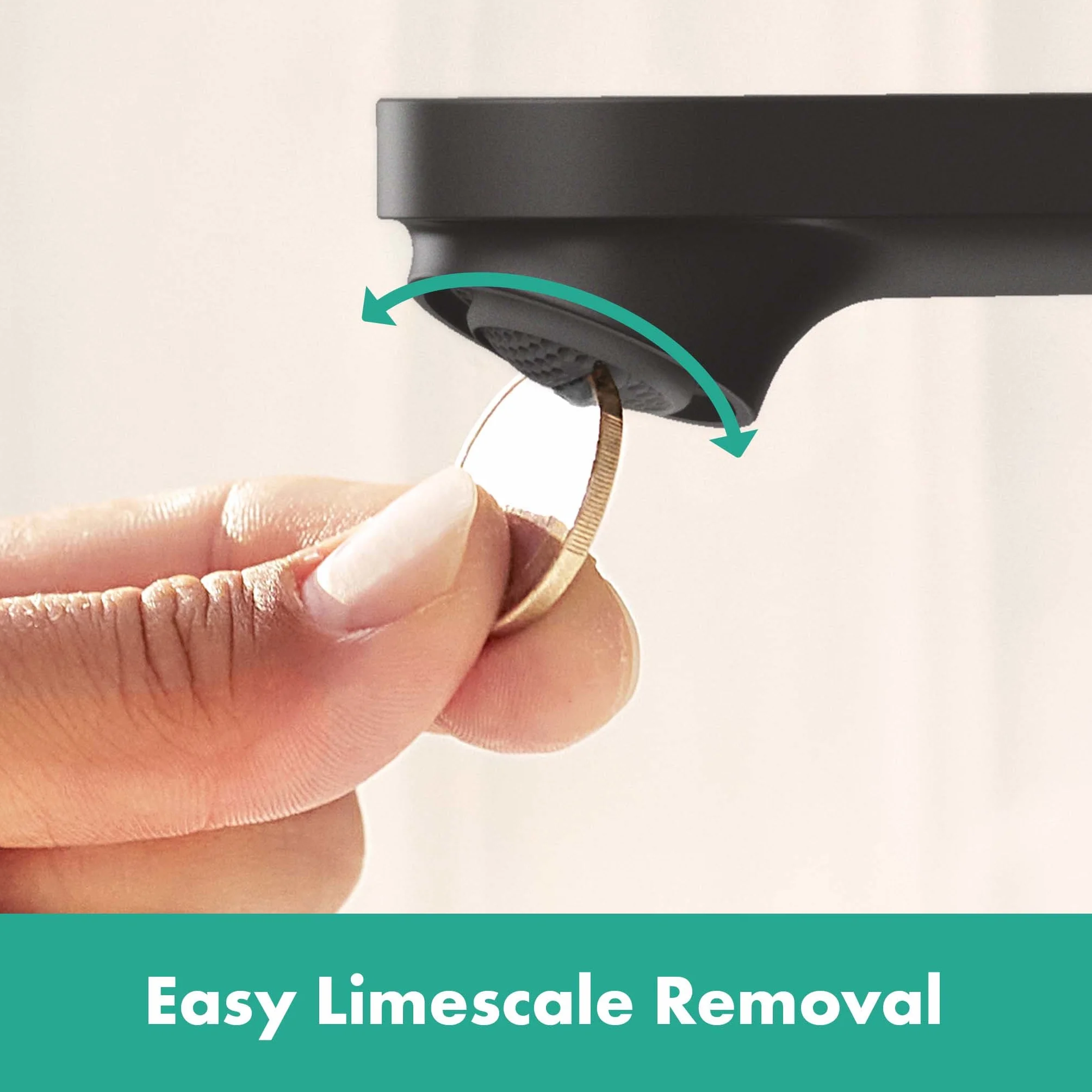 hansgrohe Rebris S - jednouchwytowa bateria umywalkowa bez zestawu odpływowego, kran łazienkowy z wylewką 109 mm, oszczędność wody (EcoSmart) i energii (CoolStart), czarny matowy, 72520670