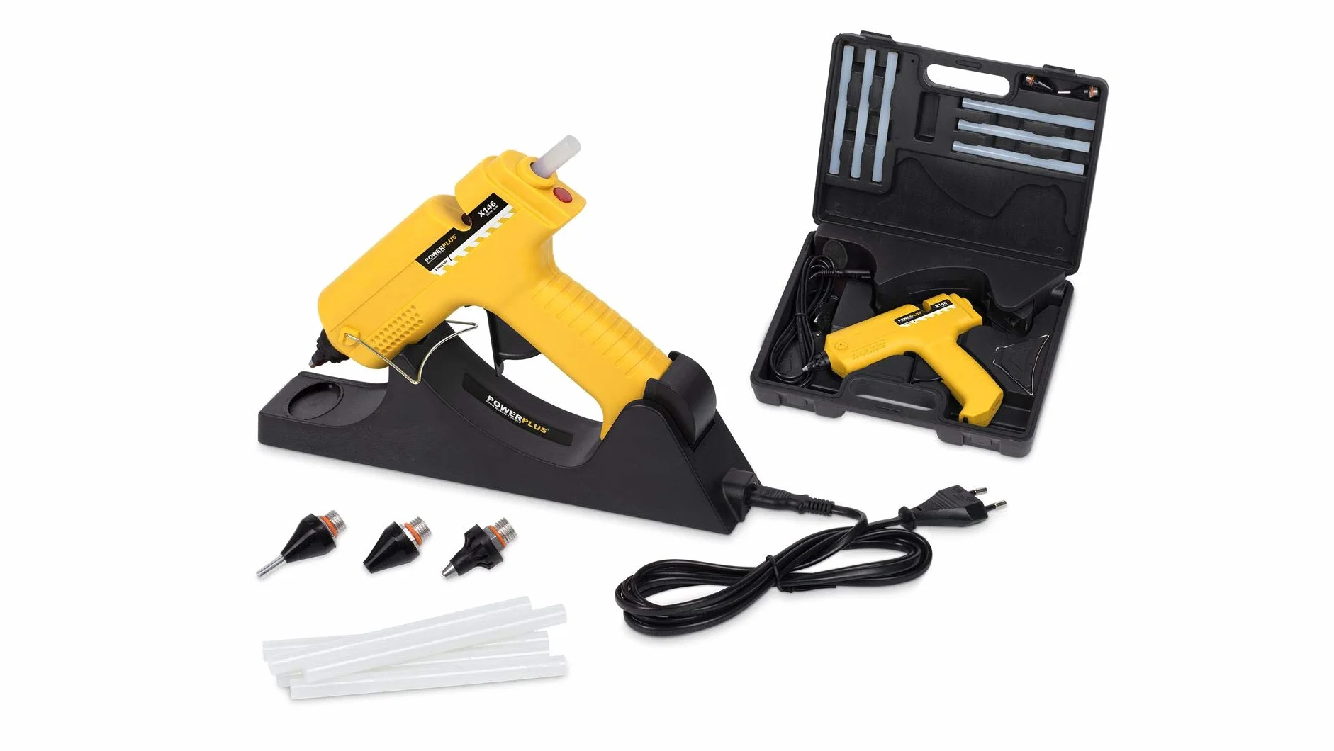 POWERPLUS POWX146 - Pistola de pegamento 25w