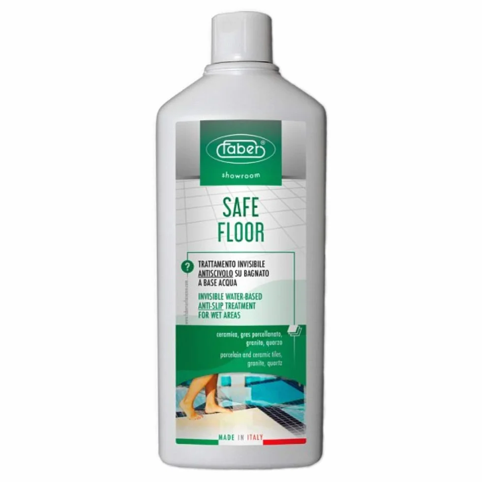 Faber Safe Floor płyn antypoślizgowy do podłóg ceramicznych, kamionki, granitu, kwarcu, do podłóg z powierzchniami zawierającymi krzem, płyn antypoślizgowy 1 litr