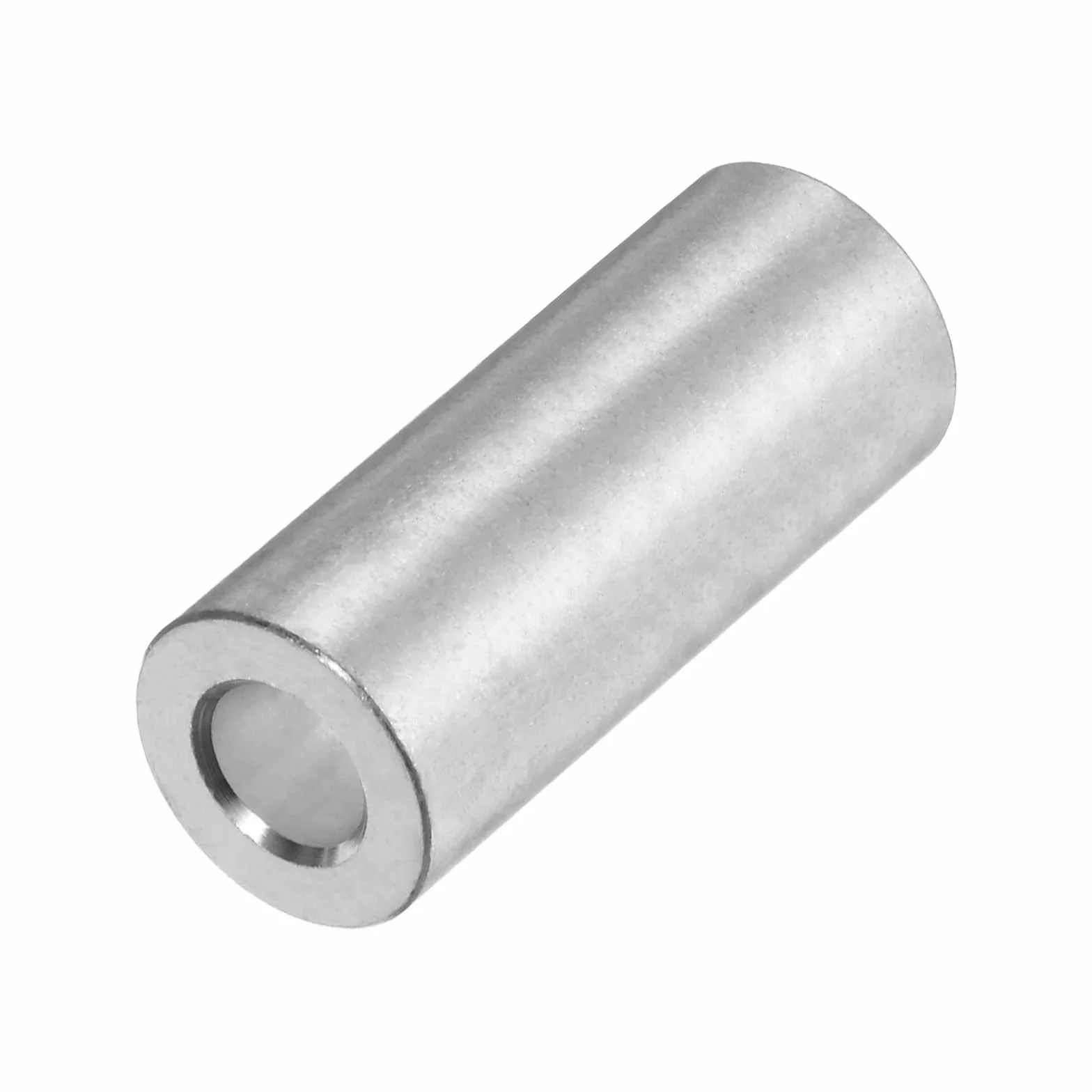 sourcing map 10 sztuk aluminiowych wsporników dystansowych z otworem 5 mm, średnica zewnętrzna 10 mm, długość 30 mm, tuleja dystansowa z okrągłymi wspornikami dystansowymi do śrub, śrub i prętów M5