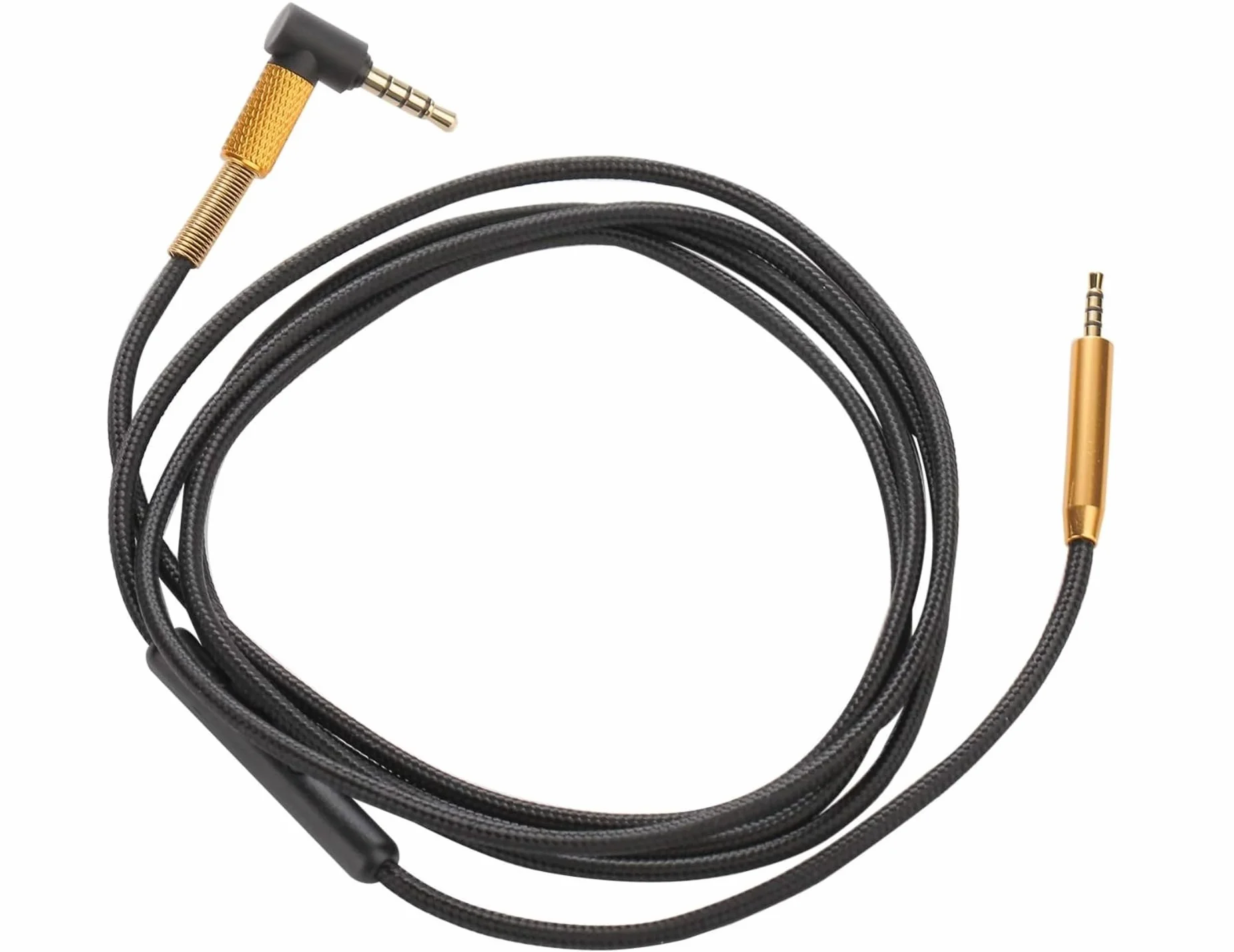 Zamienny kabel audio AUX 2,5 mm na 3,5 mm z mikrofonem i przyciskami, do słuchawek Bose 700, OE2, OE2i, QC25, QC35II, QC35, QC45