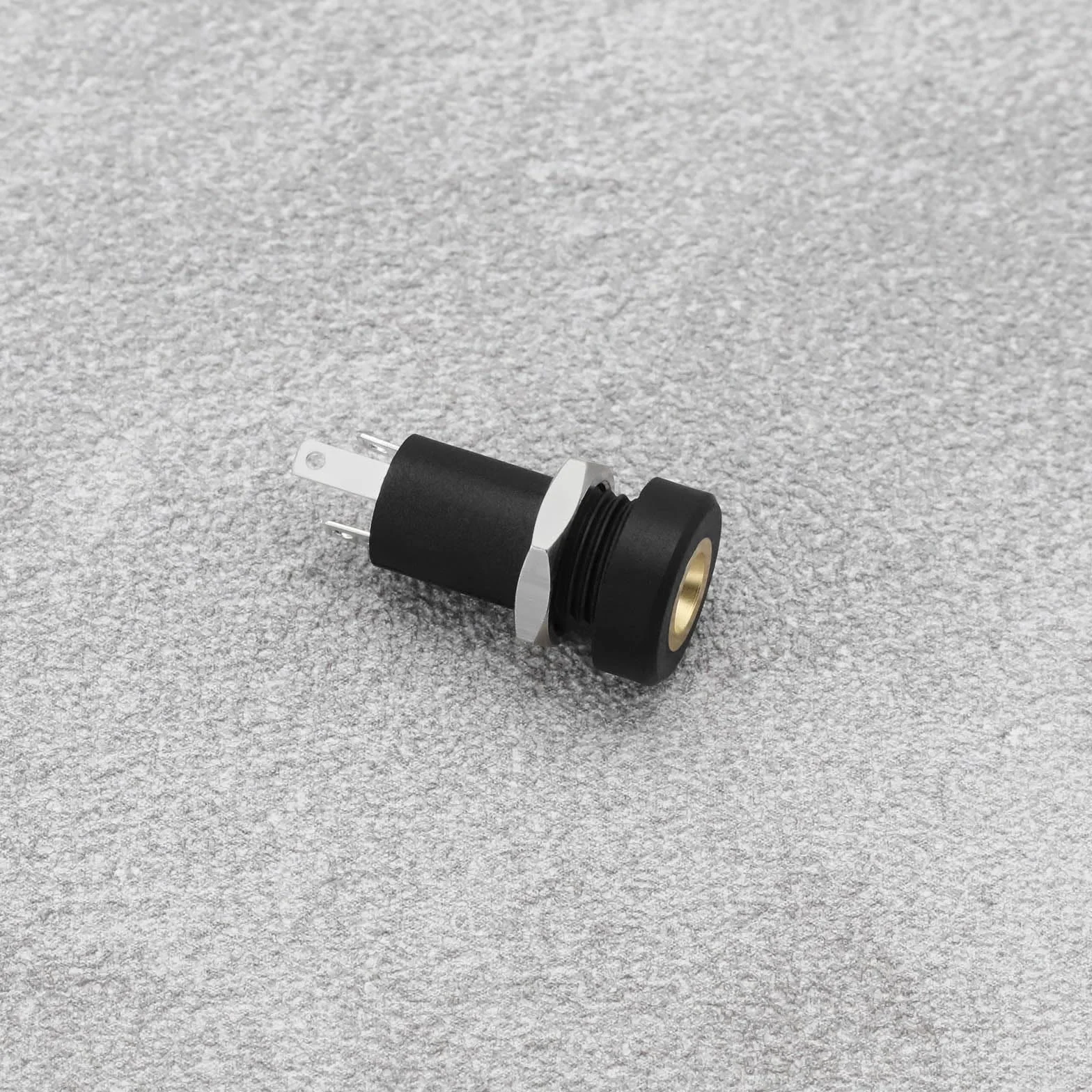 EMSea 5 sztuk 3,5 mm gniazdo audio jack 3 bieguny gniazdo stereo wtyczka jack wtyczka stereo panel lutowania czarny z nakrętką
