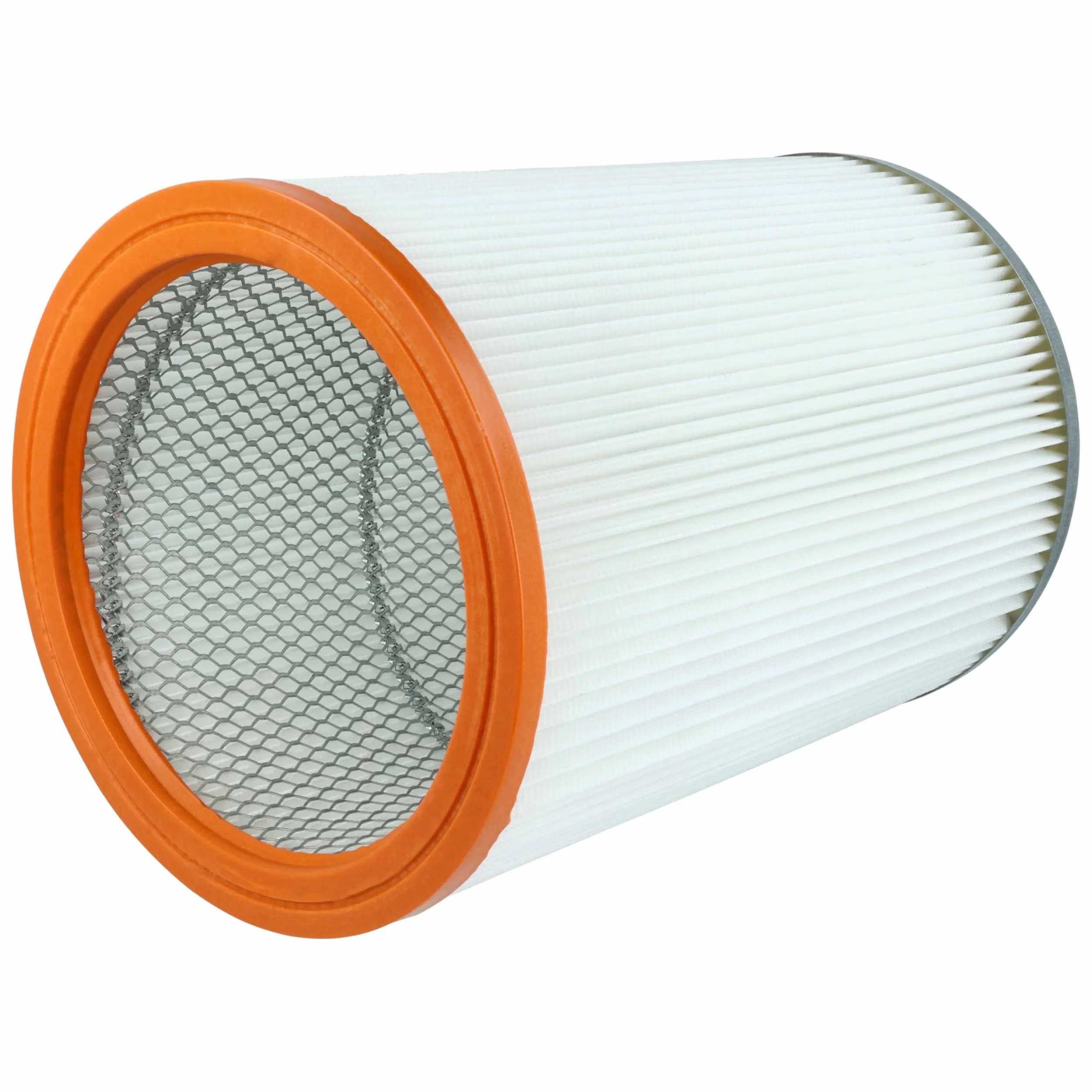 vhbw 3 x filtr składany kompatybilny z Nilfisk-Alto Turbo M2 | D2, M2 S-FA, M2 L, D R 637, D/X-B1, D-B1 odkurzacz - wkład filtrujący pomarańczowy biały
