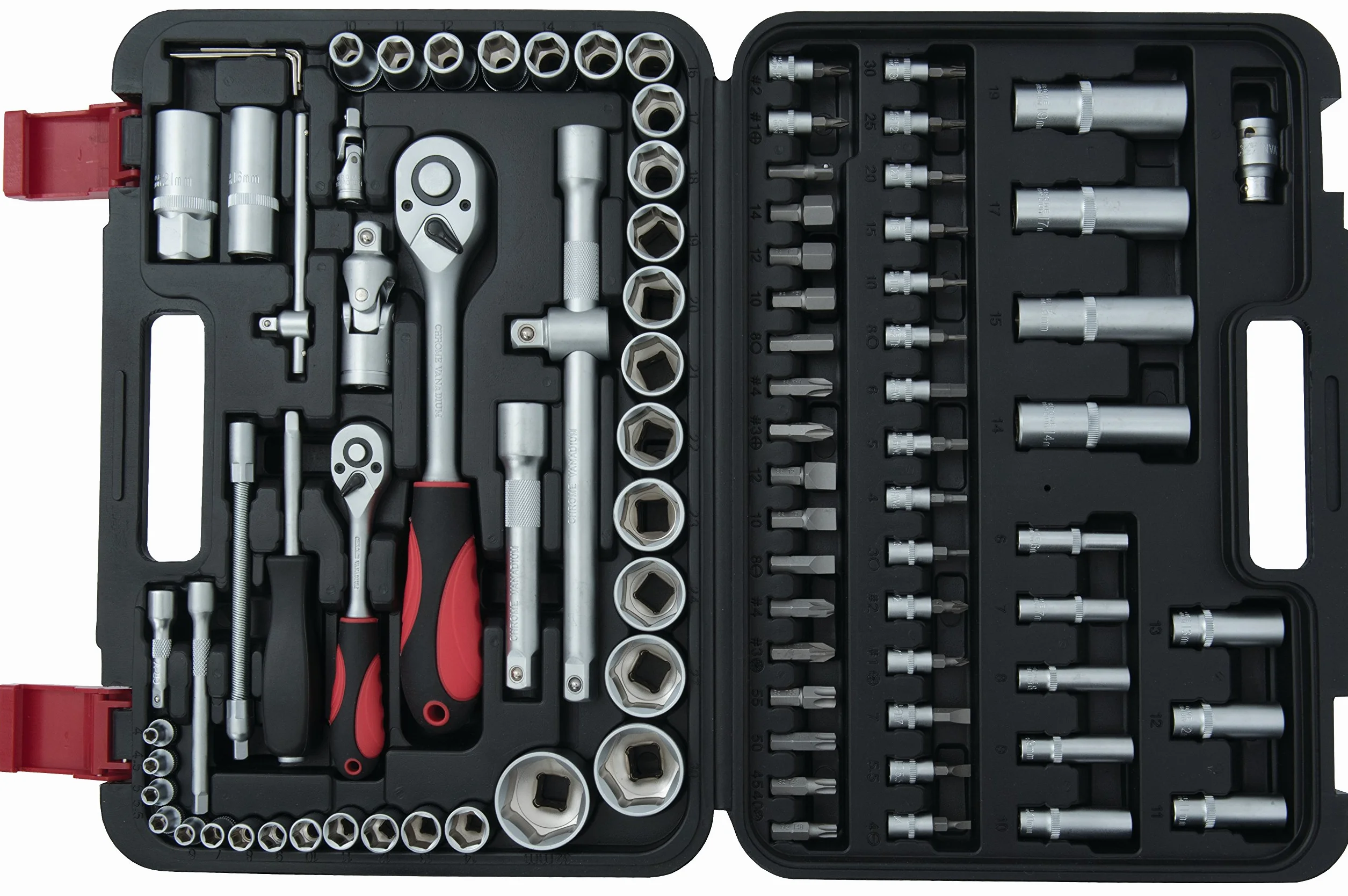 Connex Zestaw kluczy nasadowych 1/10.2 cm + 1/2, 94 sztuki, 1 sztuka, COX580194