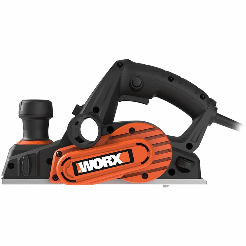 WORX WX615 – wydajny strug elektryczny o mocy 750 W – szerokość robocza 82 mm – wysokiej jakości ostrza HSS – szerokość szczotki 82 mm – głębokość przejścia do 3 mm