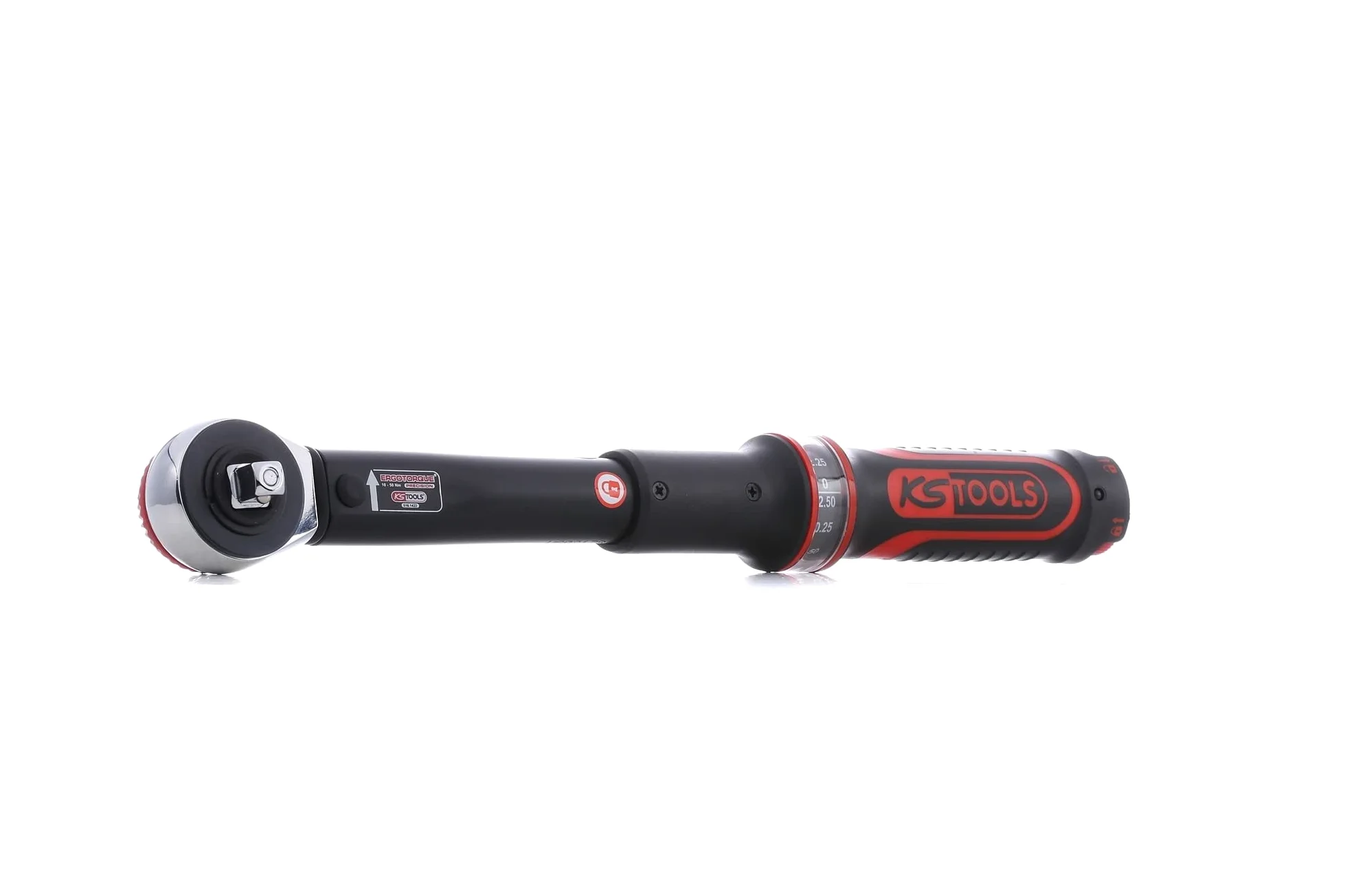 KS Tools 516.1422 ERGOTORQUE®precision Klucz dynamometrz obrot glowica grzechotk, 10-50Nm, 3/8"