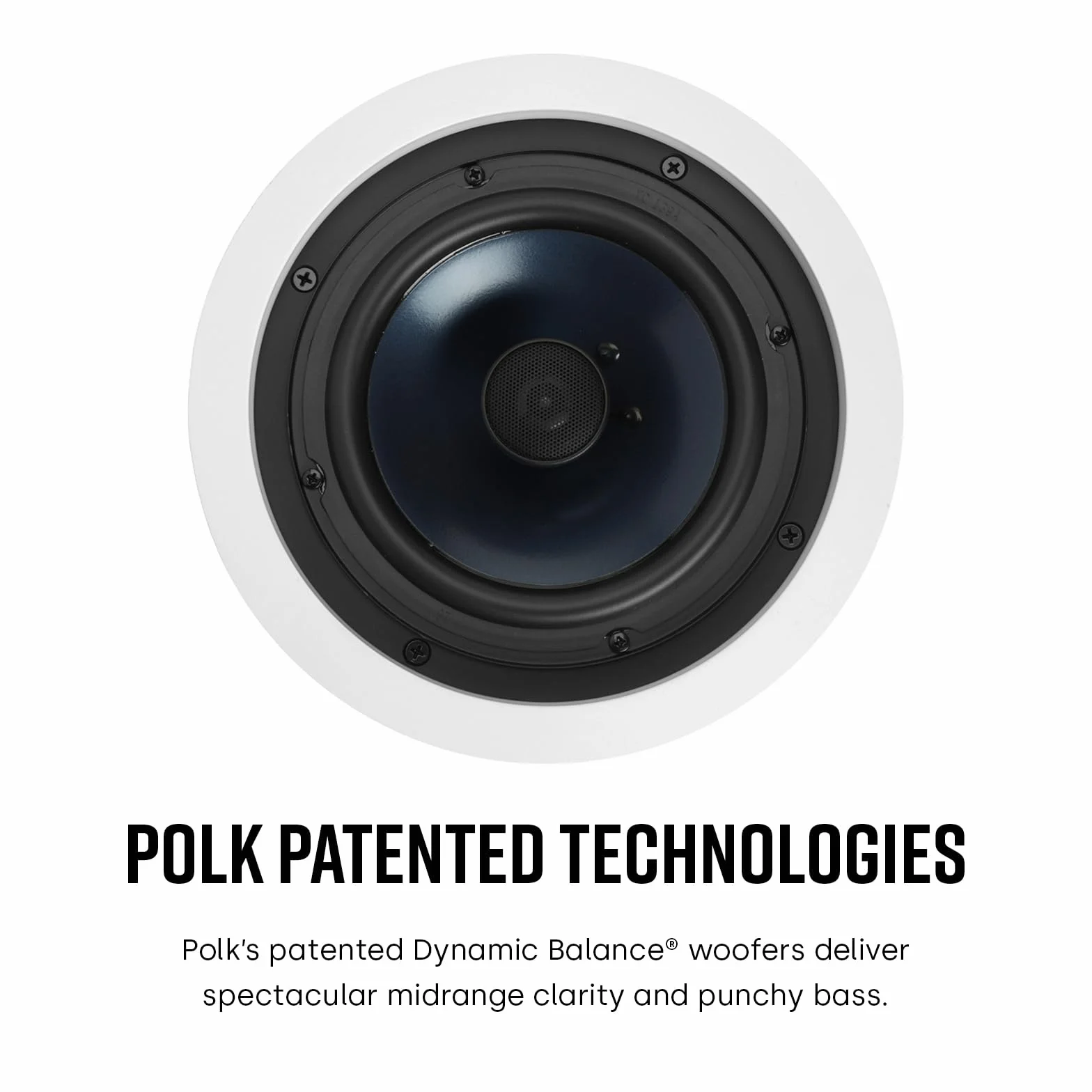 POLK AUDIO rc60i 2-drożny głośnik sufitowy (para) - biały