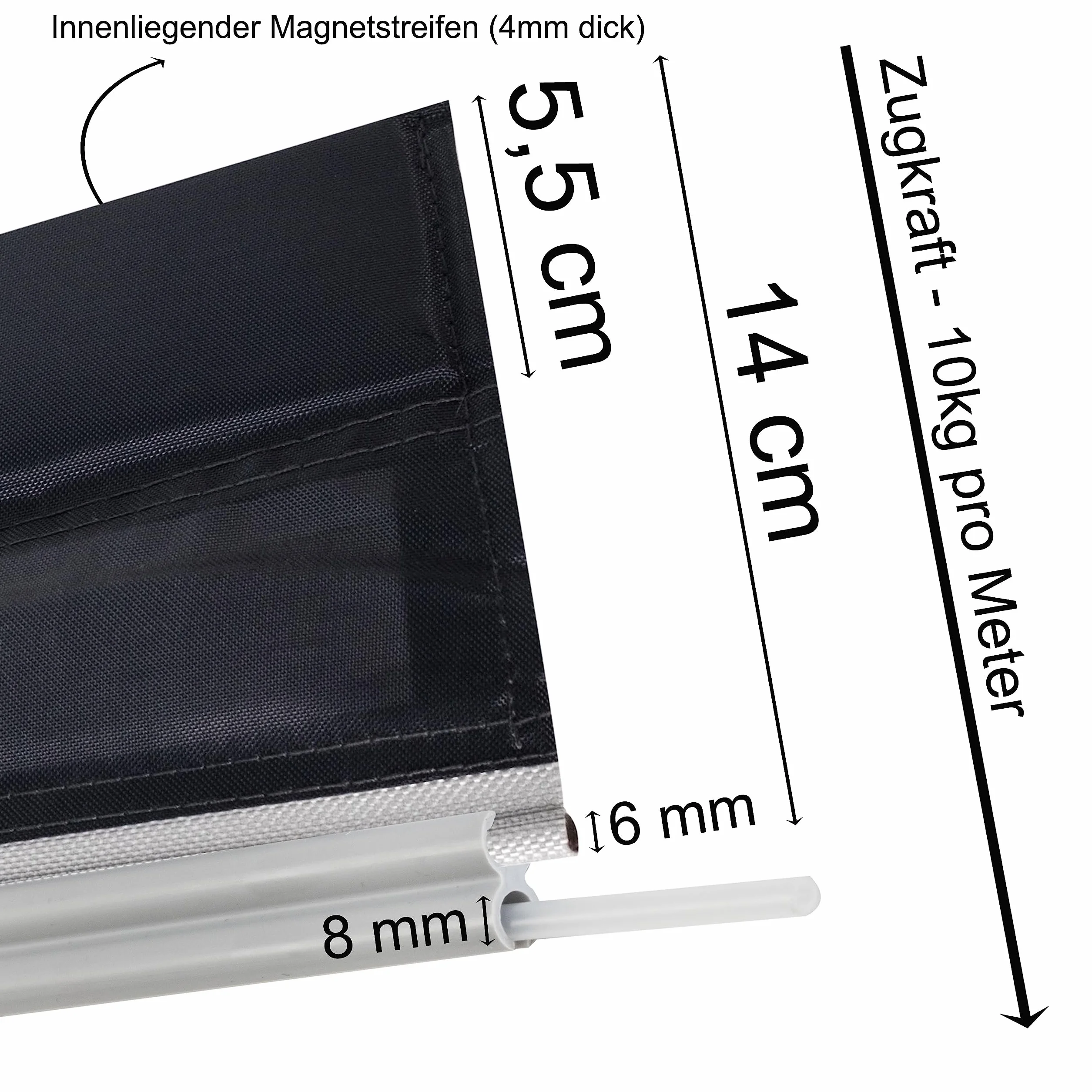 3m magnetyczna taśma kederowa szyną kedrową Drive-Away kit paskami 4mm