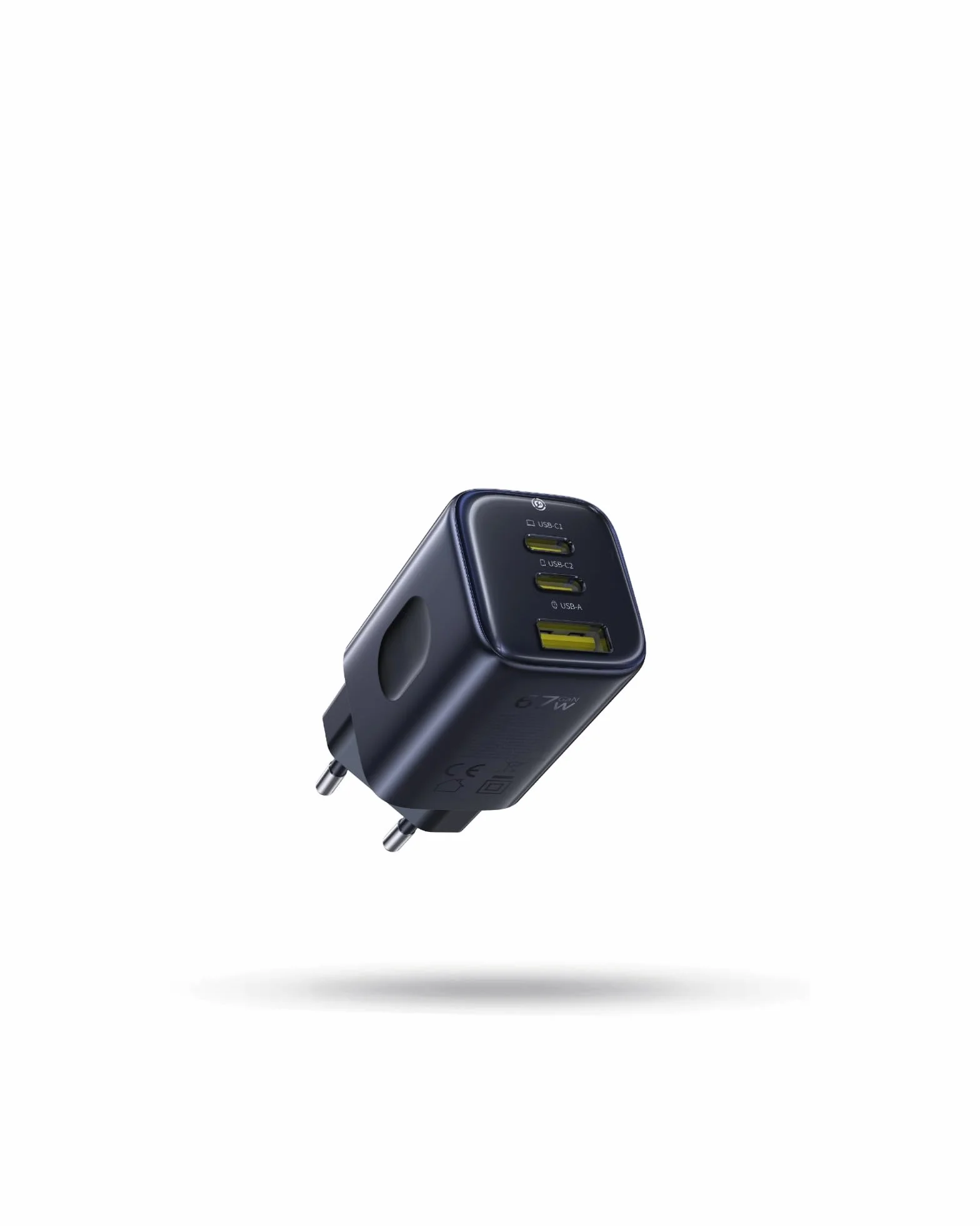 Baseus Picogo Ładowarka USB C 67W GaN 3 Porty PD PPS