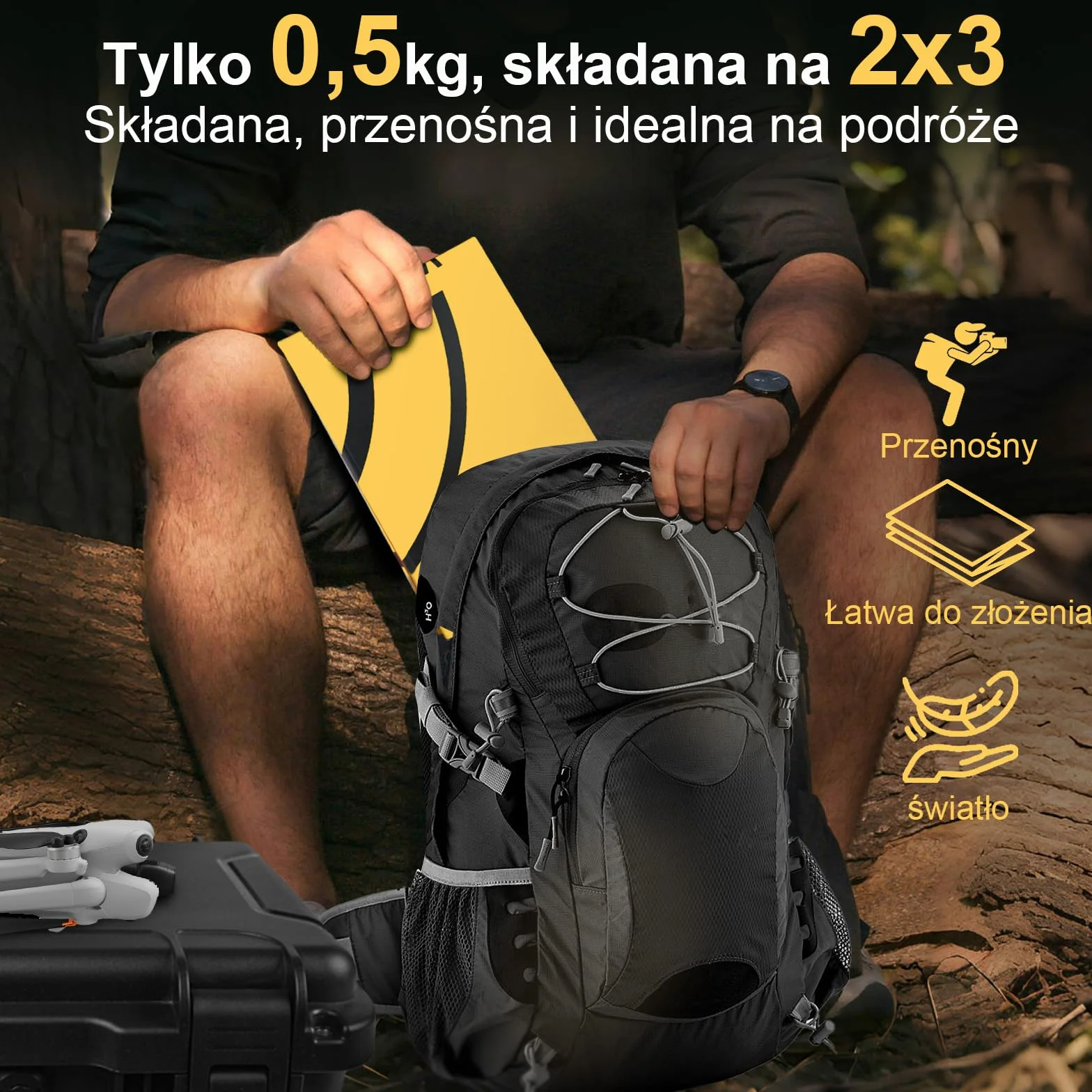 Lekufee składana mata do lądowania dla dronów DJI Mini 5 Pro,DJI Mavic 4 Pro,DJI Neo,Mini 4K,DJI Avata 2,Mini 4 Pro, Mini 3/2/2 SE,DJI Air 3S/2S/2,Mavic 3 Pro,akcesoria do dronów DJI