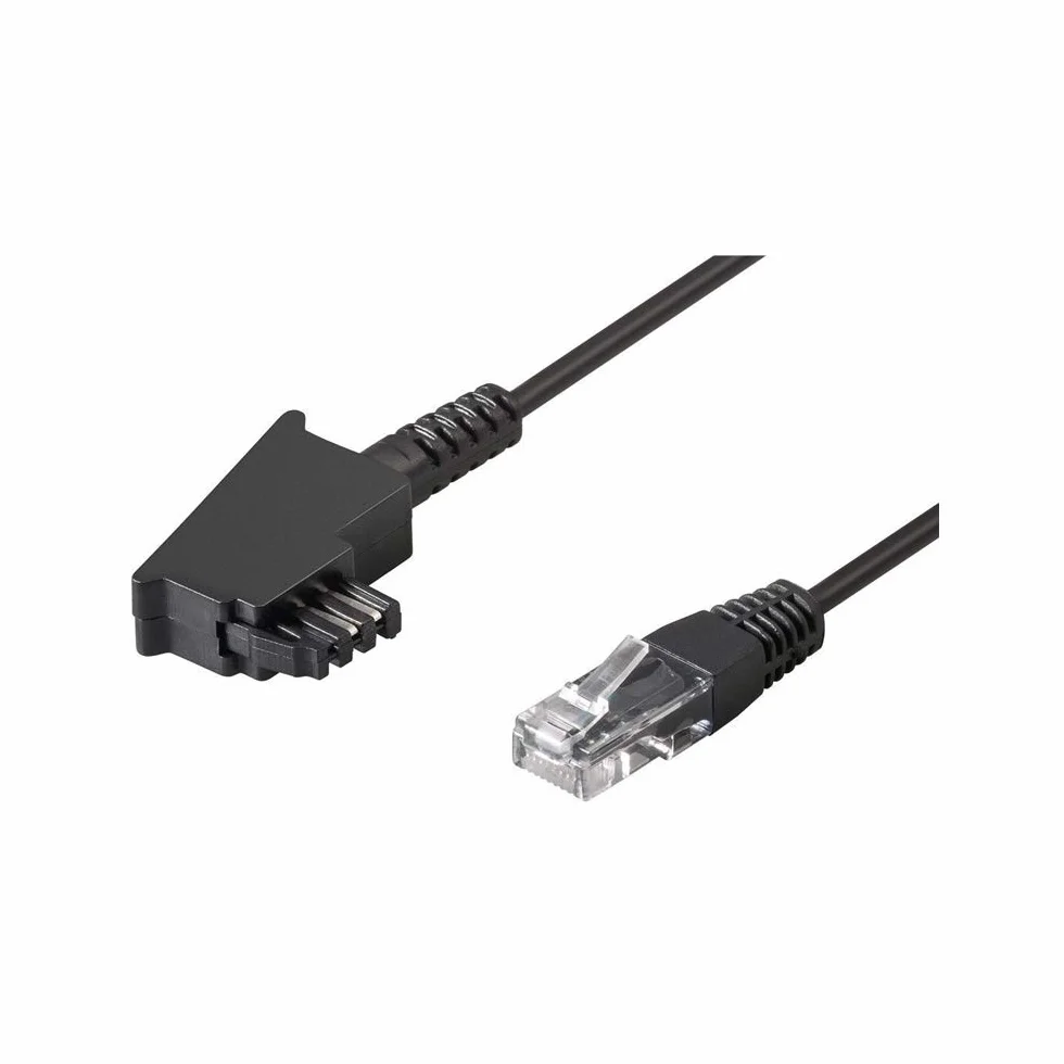 Goobay kabel TAE-F DSL VDSL 3 m czarny