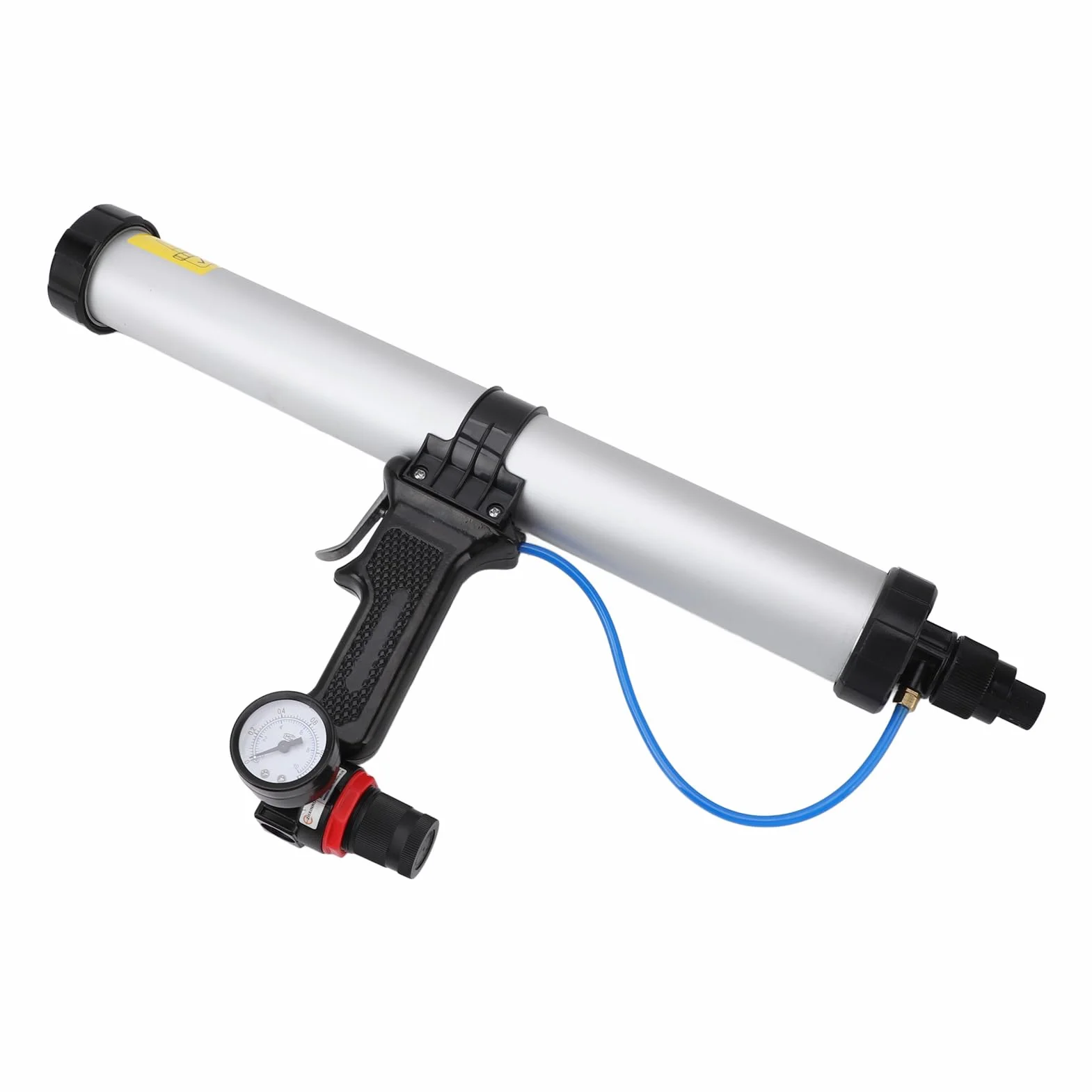 Pneumatyczny Pistolet do Uszczelniania, Wysokowydajne, Ergonomiczne Narzędzie do Uszczelniania Pneumatycznego, Aplikator ze Stopu Aluminium z 12 Akcesoriami Renowacji Budynków i Konserwacji