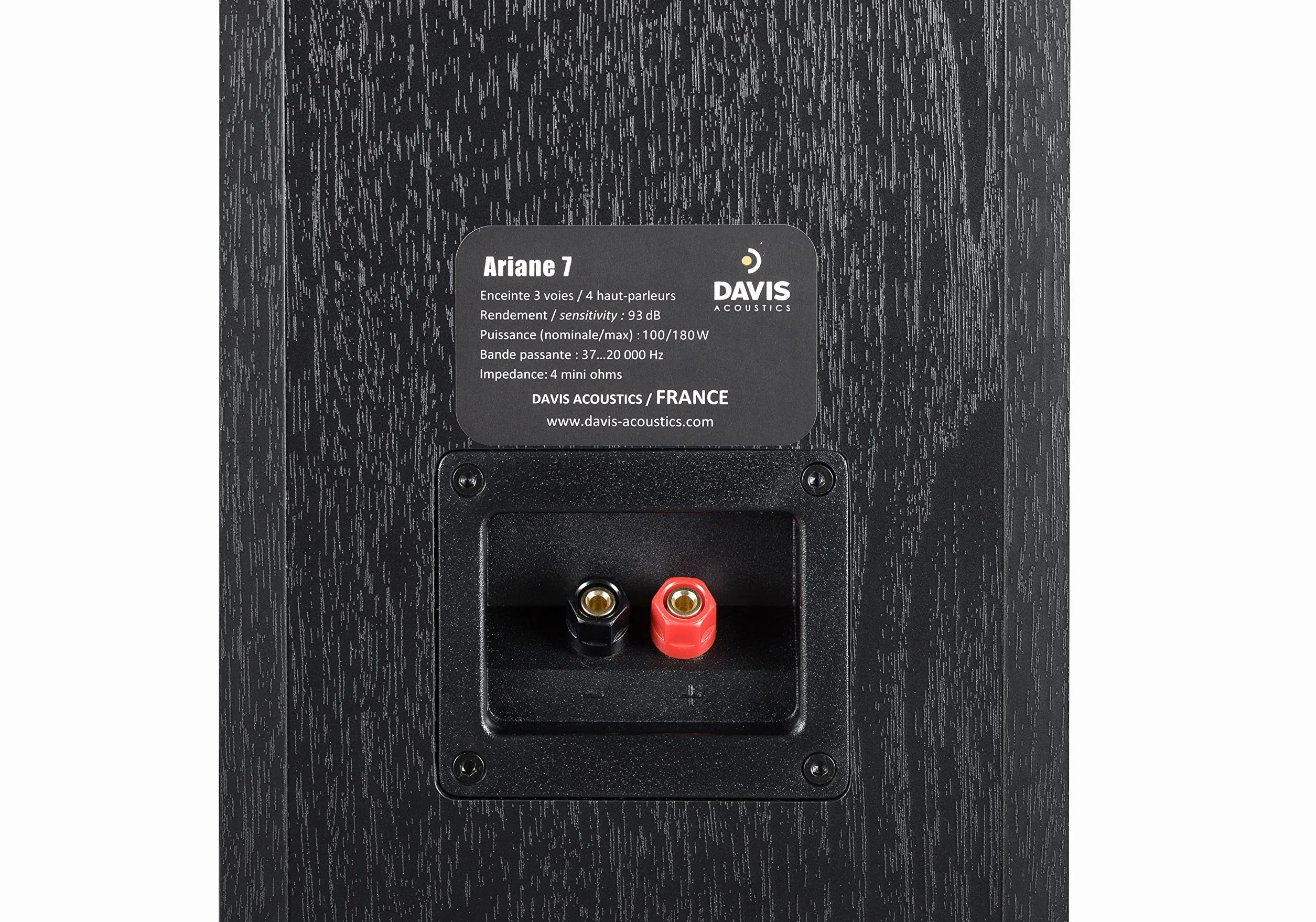 Davis Acoustics Ariane 7 Black 3-drożna kolumna 4 głośniki