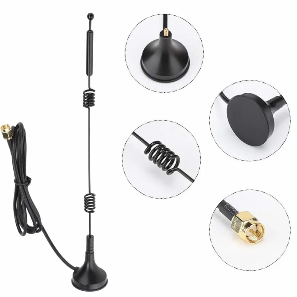 Podwójna antena magnetyczna 12 dB wielokierunkowa 2,4G/5G/5,8G biczowa SMA kabel 3 m