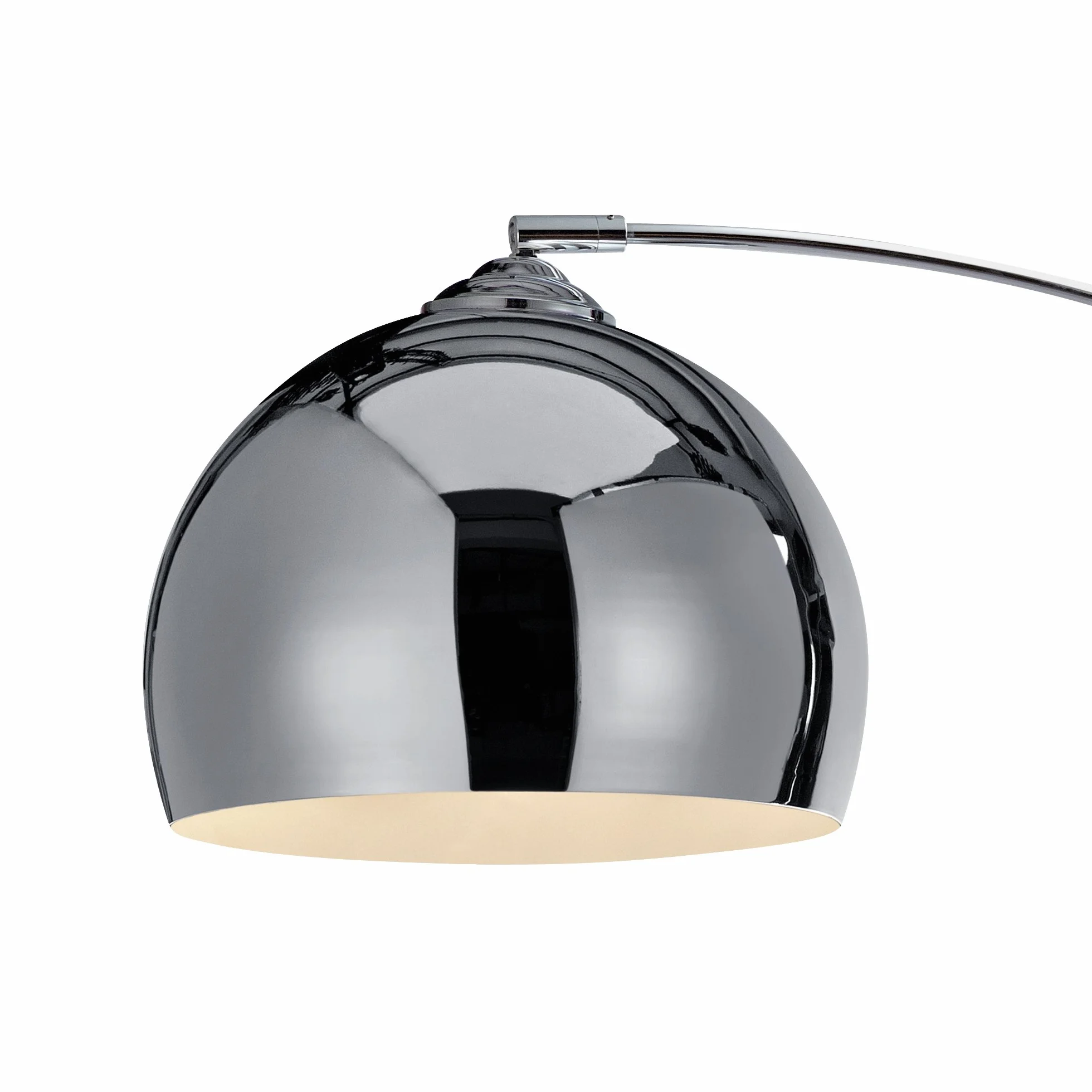 Teamson Home Chromowana ?ukowa Lampa Pod?ogowa Arquer 170 cm | Nowoczesne O?wietlenie VN-L00010-EU