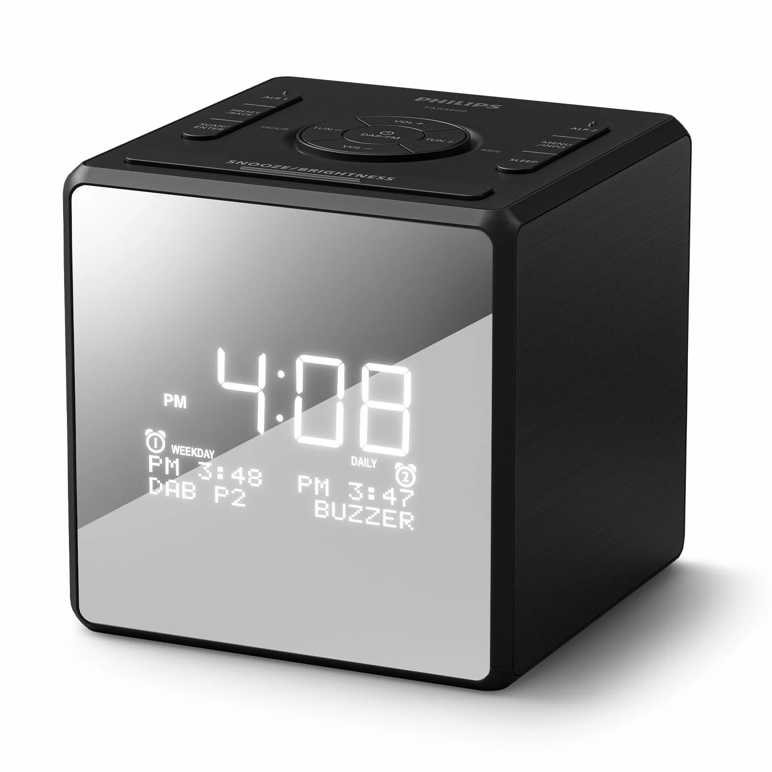 Philips TAR4650 podwójny budzik DAB/FM radiobudzik z USB