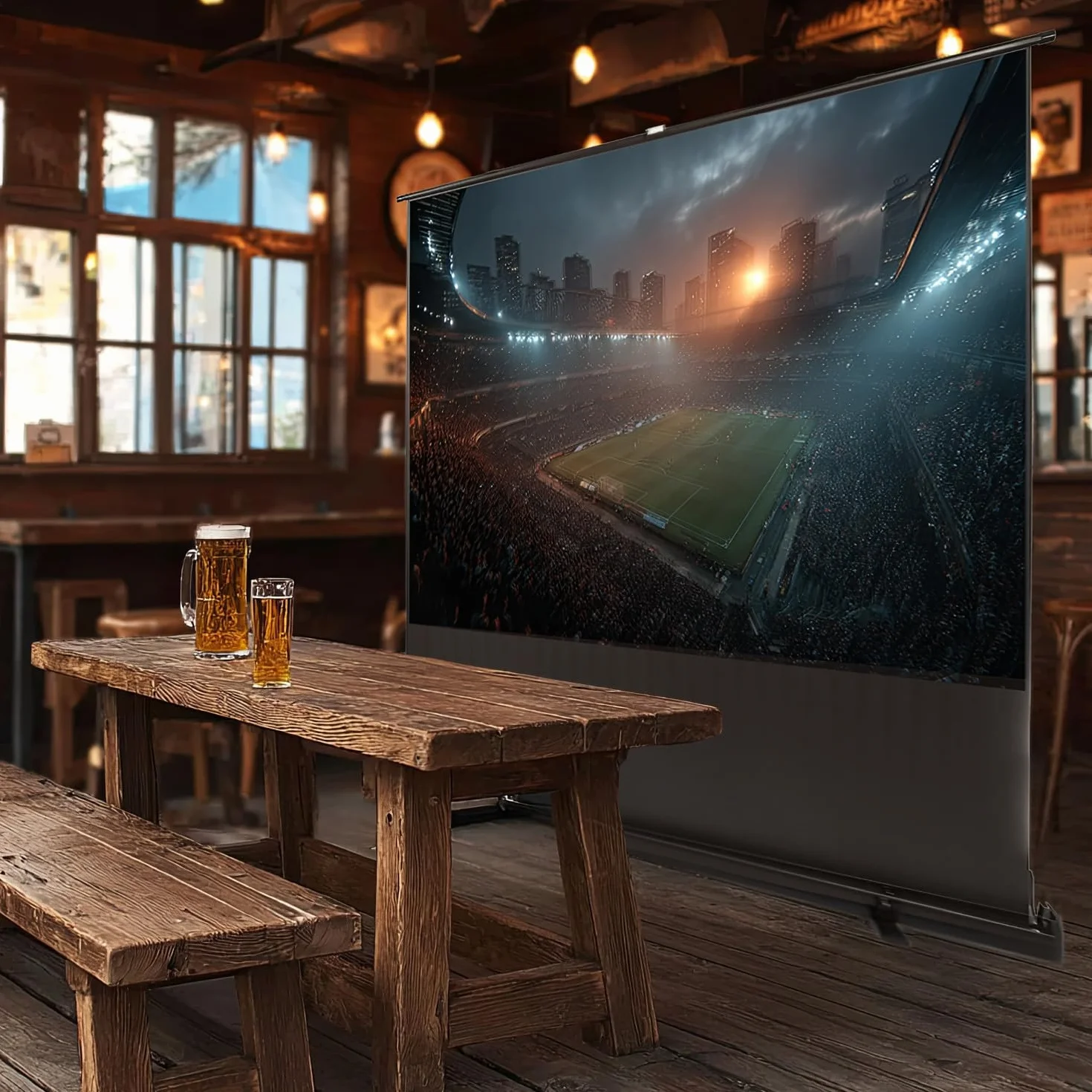 Maclean MC-964 Przenośny ekran projekcyjny 100" 16:9 matowa biel