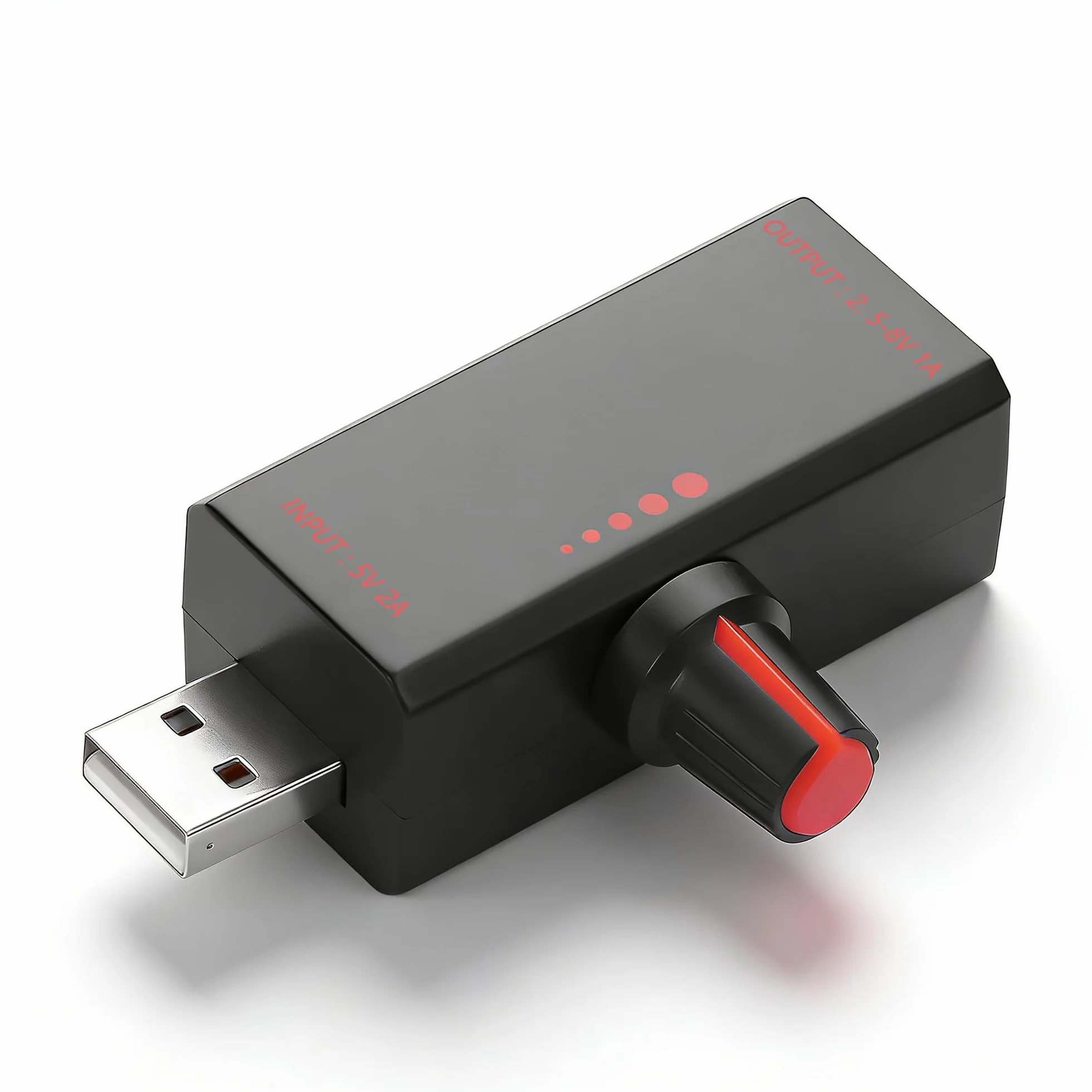 CERRXIAN Kontroler prędkości wentylatora USB 5V 2A regulowany przycisk podwójny port wejściowy USB A + typ C wyjście typ A 5W