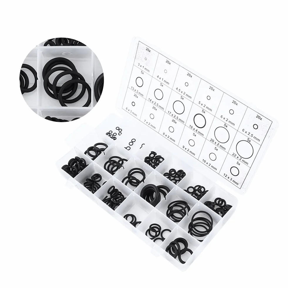 Podkładka Lsb 225 szt. Assorted Gumowe Uszczelki Podkładki Zestaw Uszczelek do Samochodu