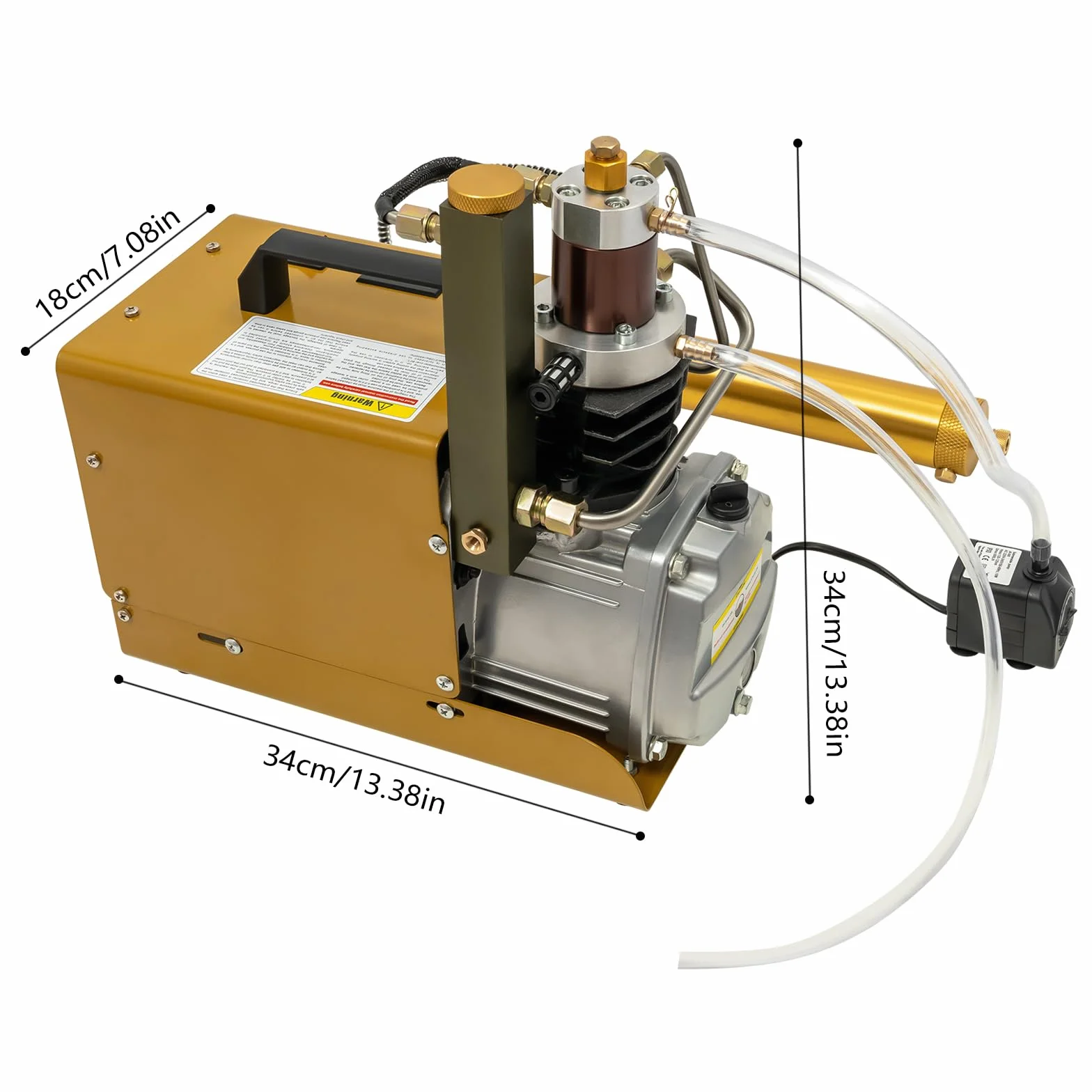 Wysokociśnieniowa pompa powietrza 1800 W, 4500 psi, kompresor 30 Mpa PCP, automatyczna sprężarka powietrza z pompą zanurzeniową, do paintballu, butli do nurkowania, pistoletów pneumatycznych i butelek