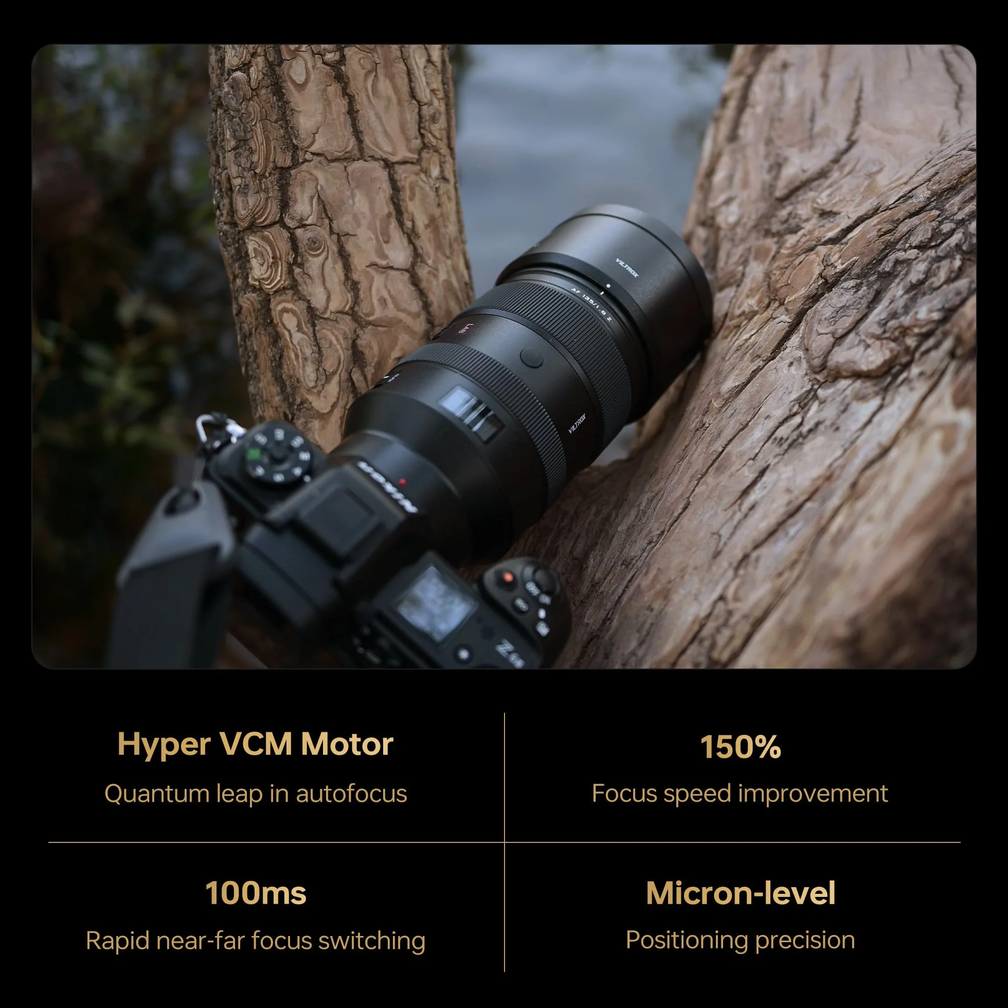 VILTROX Obiektyw 135 mm F1.8 LAB Z Pełnoklatkowy Teleobiektyw Autofokus Prime z Silnikiem HyperVCM Nikon Z-Mount