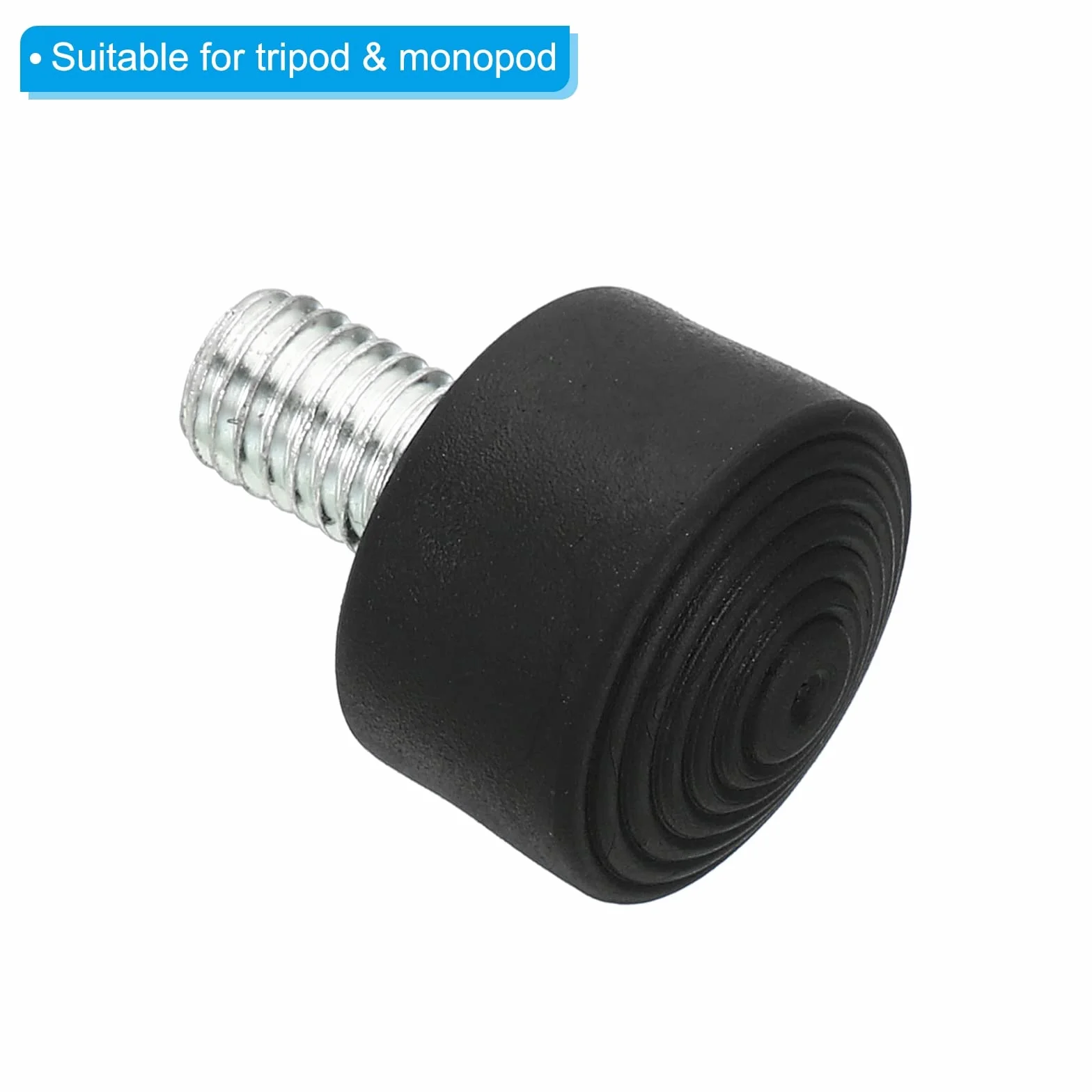 PATIKIL Uniwersalne gumowe nóżki statywu M8 x 2,8 cm, antypoślizgowe części zamienne do statywów aparatu, monopod, czarne