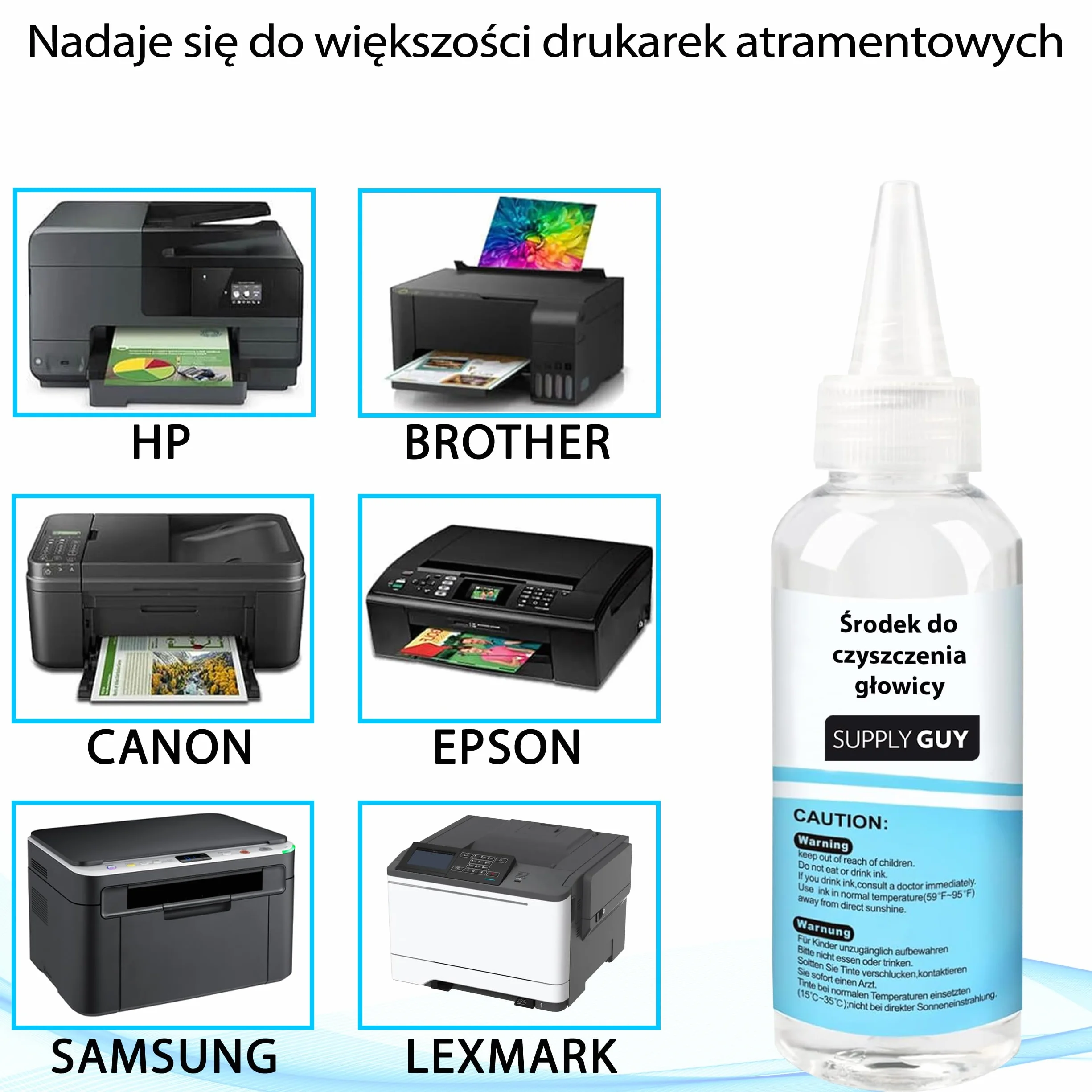Środek do czyszczenia głowicy drukującej 100 ml do Canon Epson HP
