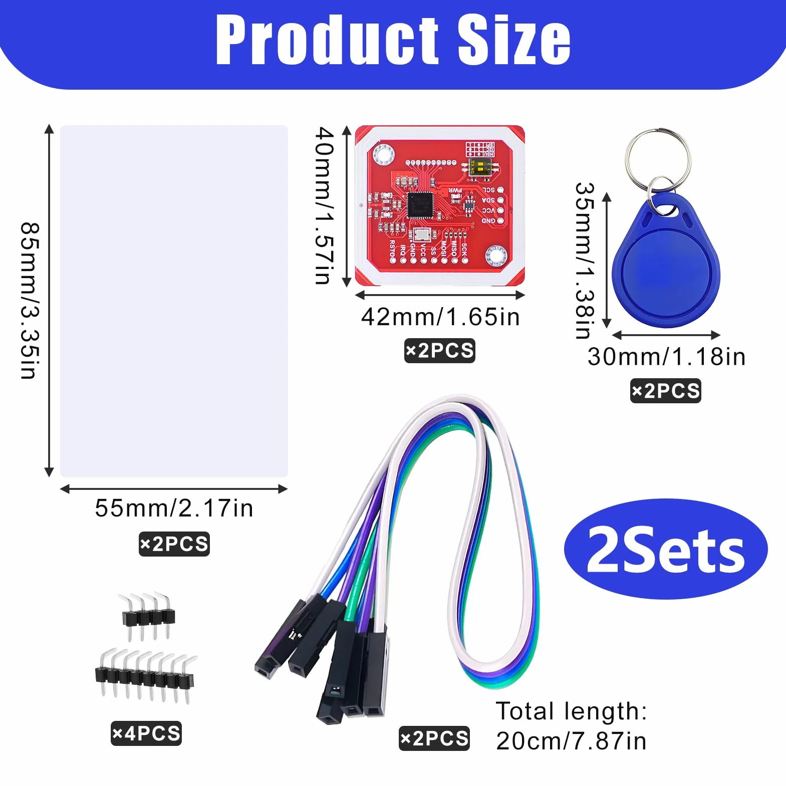 Moduł RFID PN532 V3 NFC z kartami S50, brelokiem, czytnikiem i pisarzem, kompatybilny z Android, P2P, obsługuje Mifare 1K 4K ISO/IEC14443-4 do Arduino Raspberry Pi