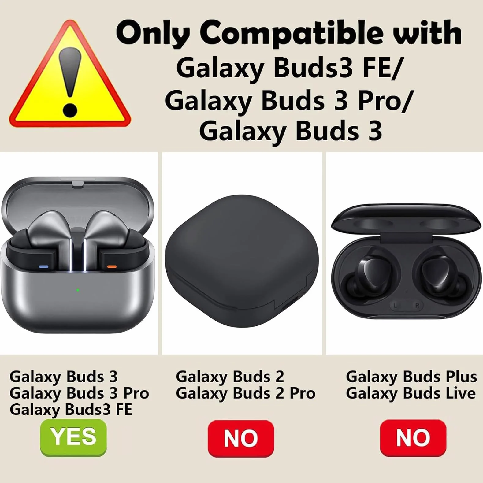 easyBee etui Samsung Galaxy Buds3 FE/Buds 3/Buds 3 Pro silikonowe odporne na uderzenia 2-pak