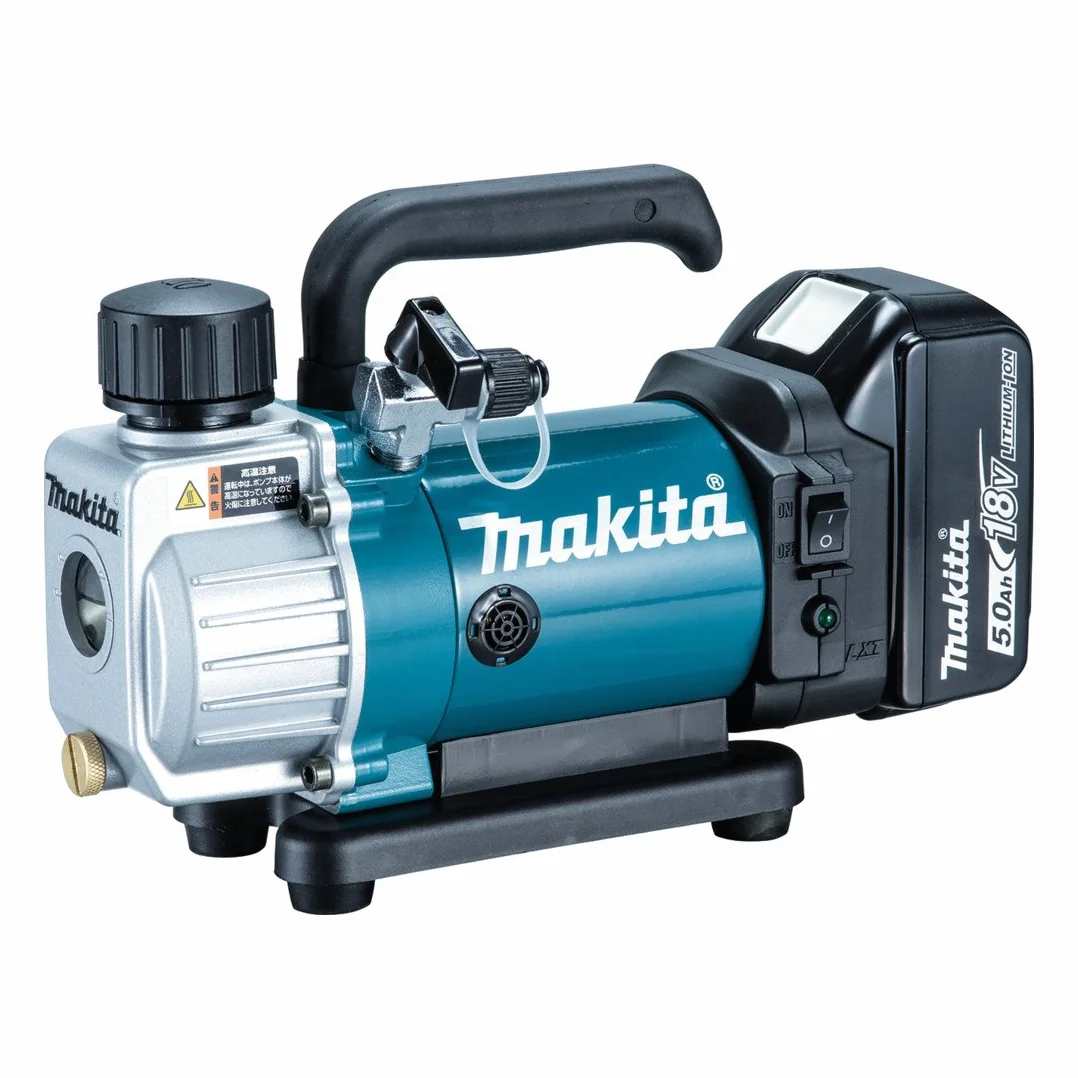 Makita DVP180RT akumulatorowa pompa próżniowa 18 V/5,0 Ah, 1 akumulator, ładowarka w walizce transportowej
