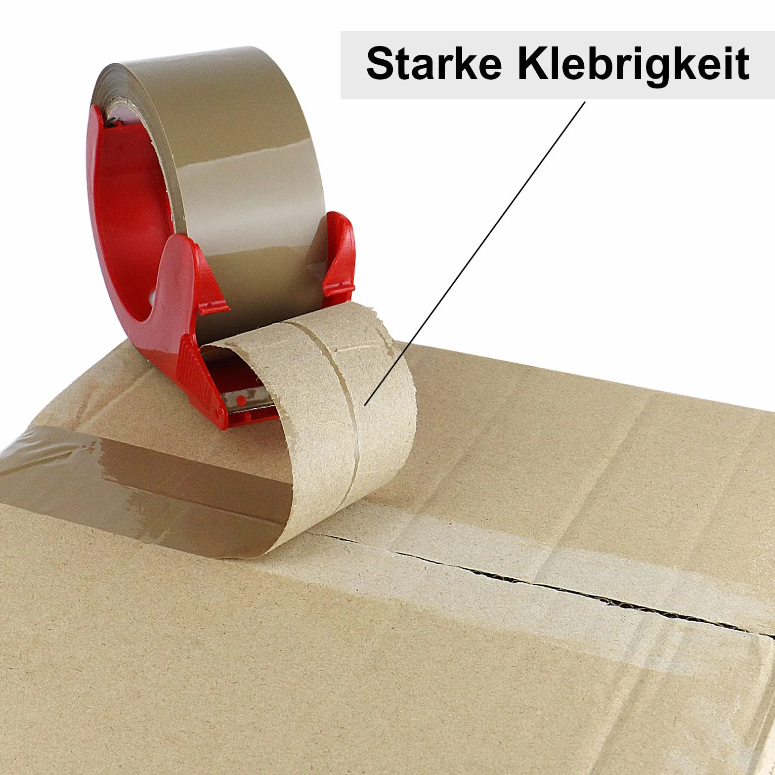 BOMEI PACK 3 rolki taśmy klejącej do pakowania, taśma do pakowania, 66 x 48 mm, brązowa, materiał do pakowania paczek i kartonów, taśma do pakowania o dużej sile klejenia, profesjonalna jakość