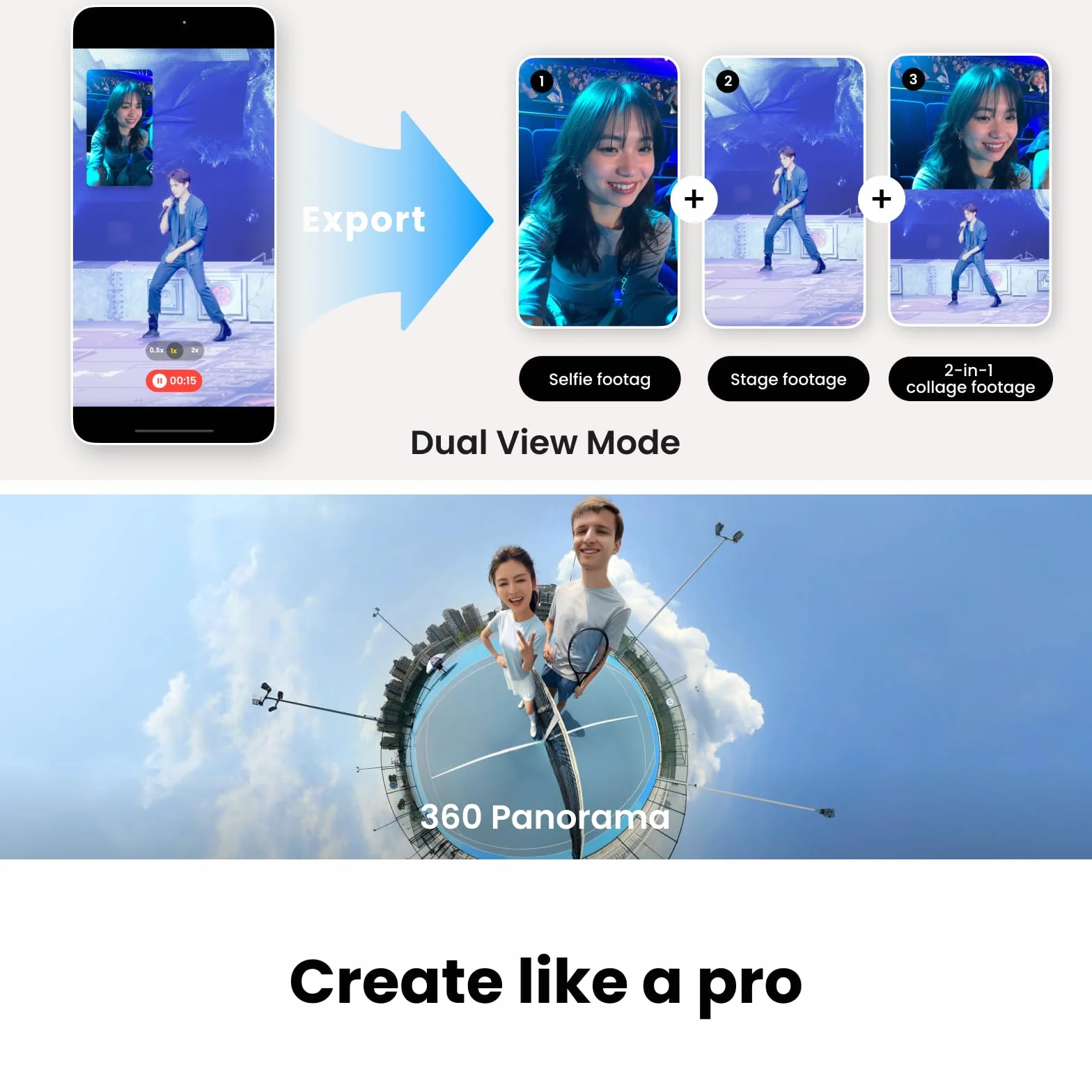 Insta360 Flow 2 Pro White składany stabilizator do telefonu AI z Apple DockKit, śledzenie 360° statyw do selfie