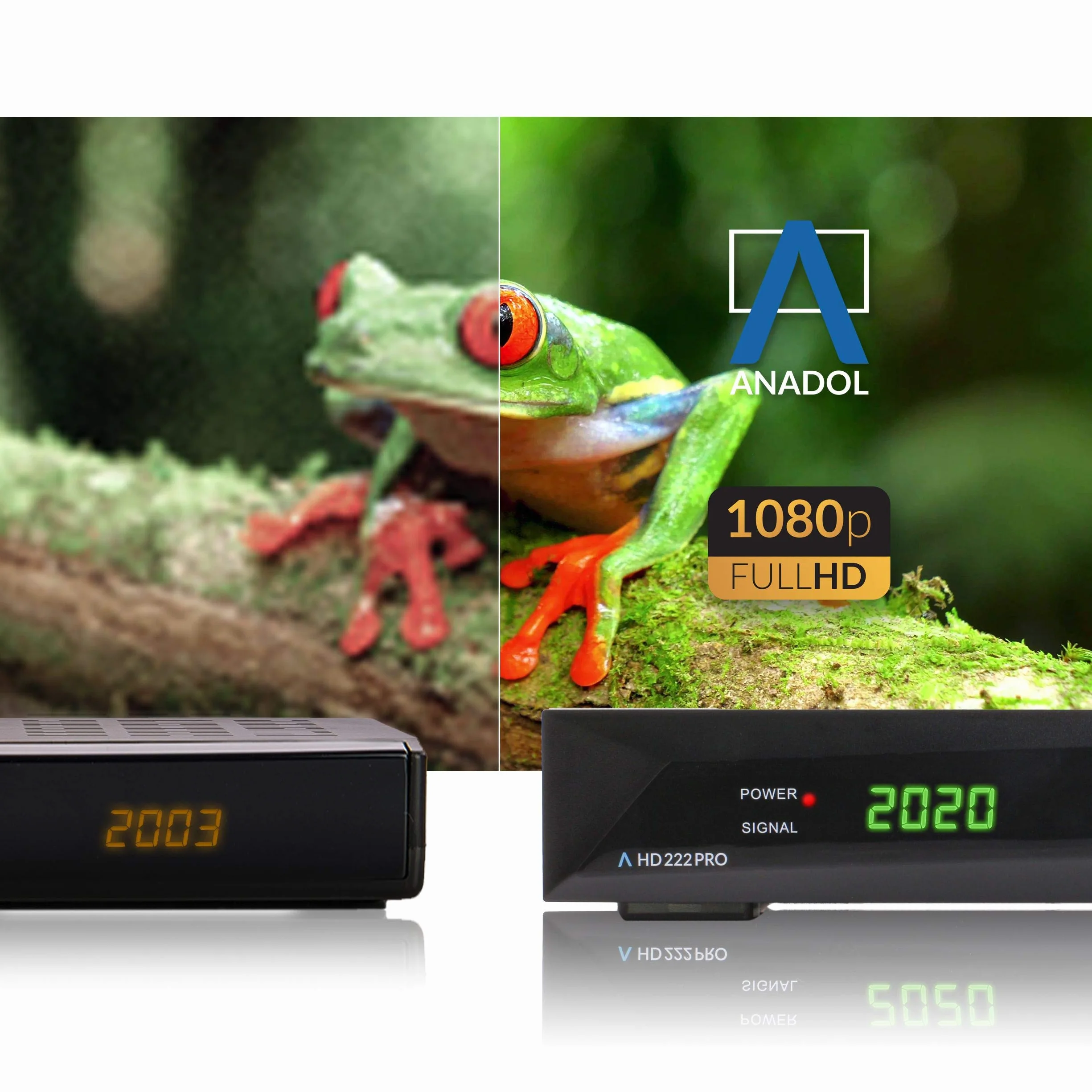 Anadol HD 222 Pro Odbiornik cyfrowy telewizji satelitarnej PVR 1080p HDTV DVB-S/S2 HDMI SCART USB
