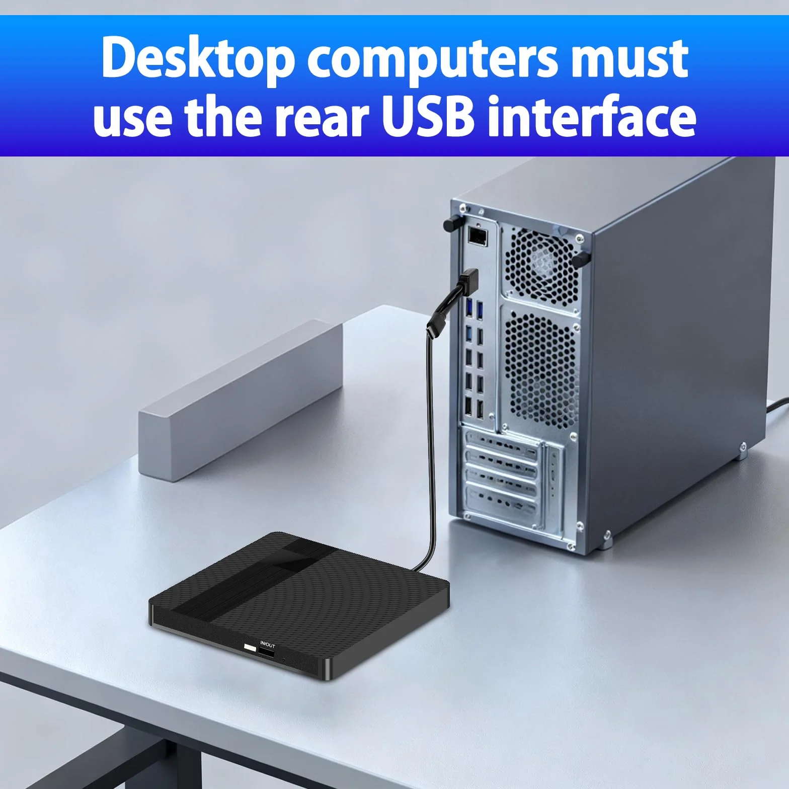Zewnętrzny Odtwarzacz CD DVD z USB 3.0 Type-C Przenośny Czytnik Dysków CD DVD +/- R/RW Podłącz i graj działa z PC, Laptopami, Mac OS, Windows 11/10/8/7/XP i Linux