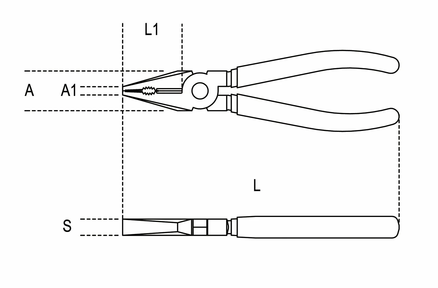Uniwersalne szczypce mm 220