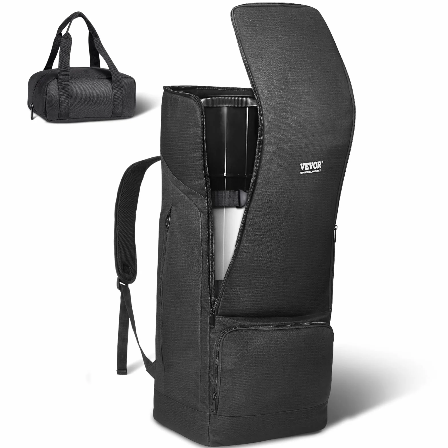 VEVOR Etui na teleskop 760 x 330 x 260 mm, torba do przechowywania teleskopu z paskiem bezpieczeństwa, kieszeń na ramię, czarny