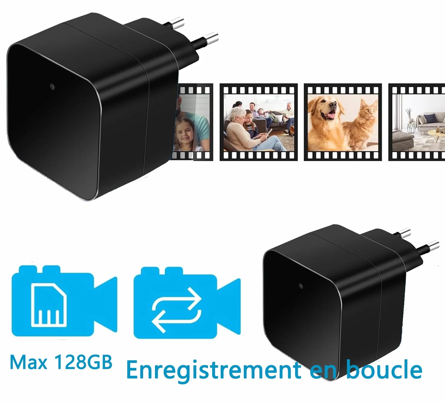 Mini ukryta kamera szpiegowska 5G/2,4G HD 1080P z wykrywaniem ruchu i przechowywaniem w chmurze