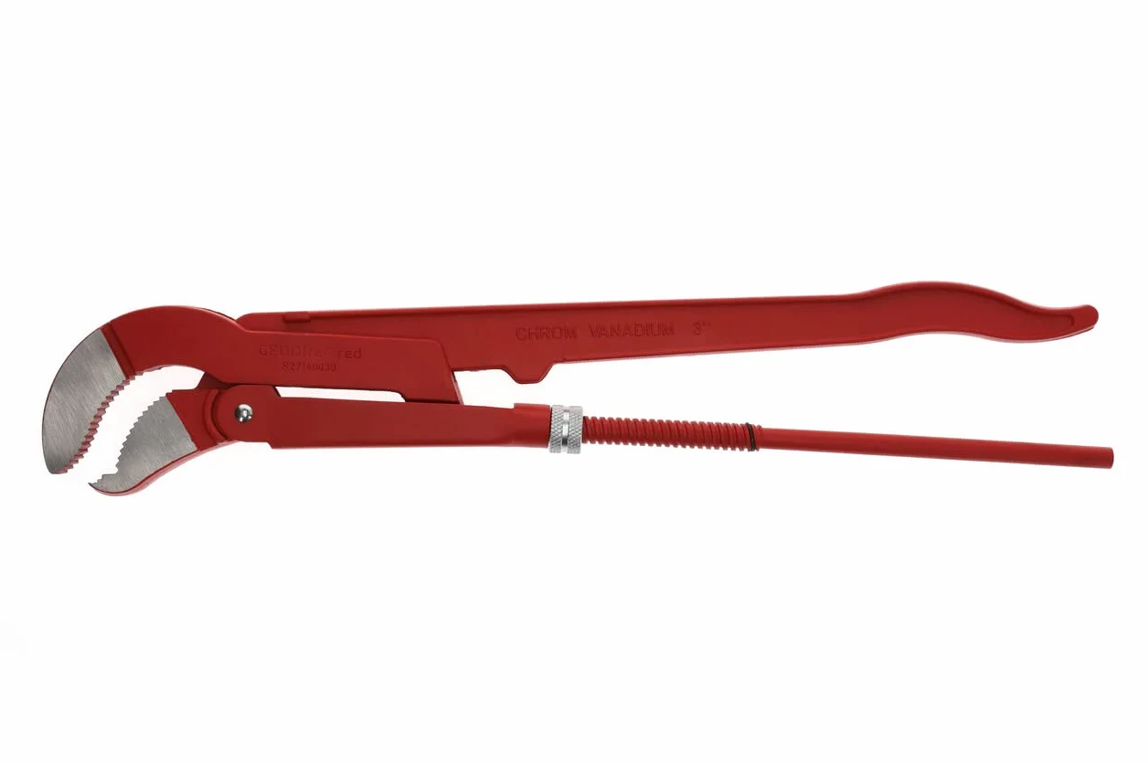GEDORE red 45 stopni kątowe szczypce do rur, rozpiętość 103 mm, S-Maul, masywne, przesunięte ząbki, R27140030