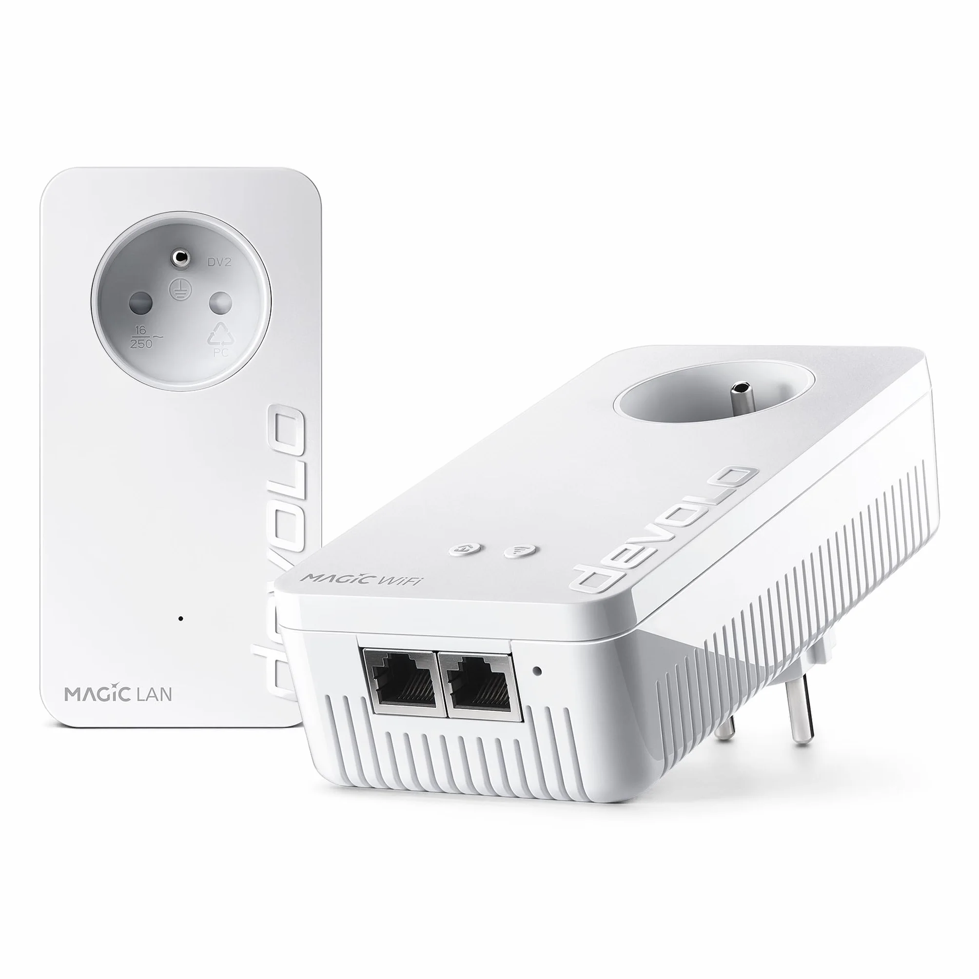 devolo Magic 2 WiFi next Starter Kit Powerline Wi-Fi 2400 Mbit/s adapter gniazdkowy Gigabit LAN biały