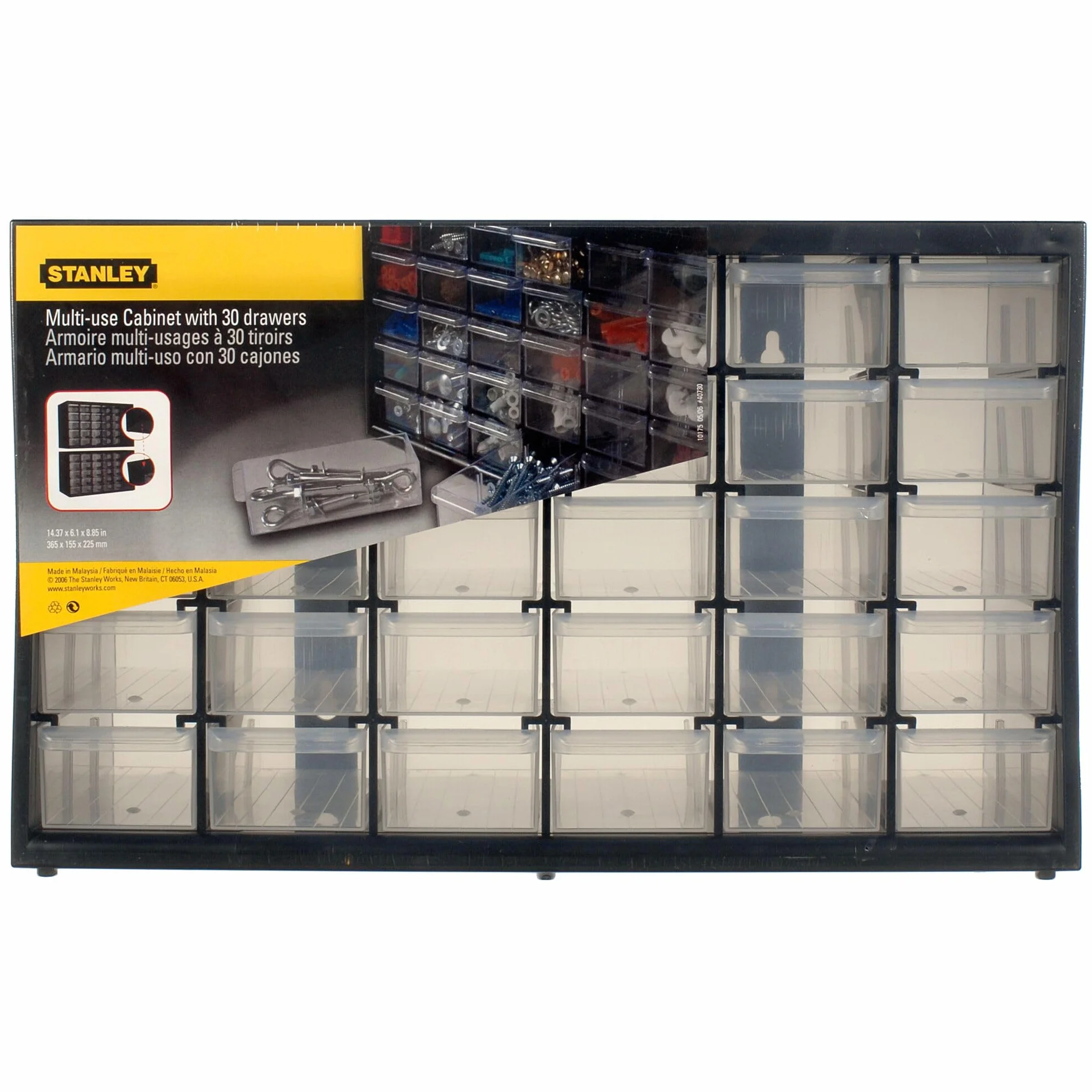 Stanley, Organizer stojący z 30 szufladami, pudełko do przechowywania drobnych elementów, 1-93-980
