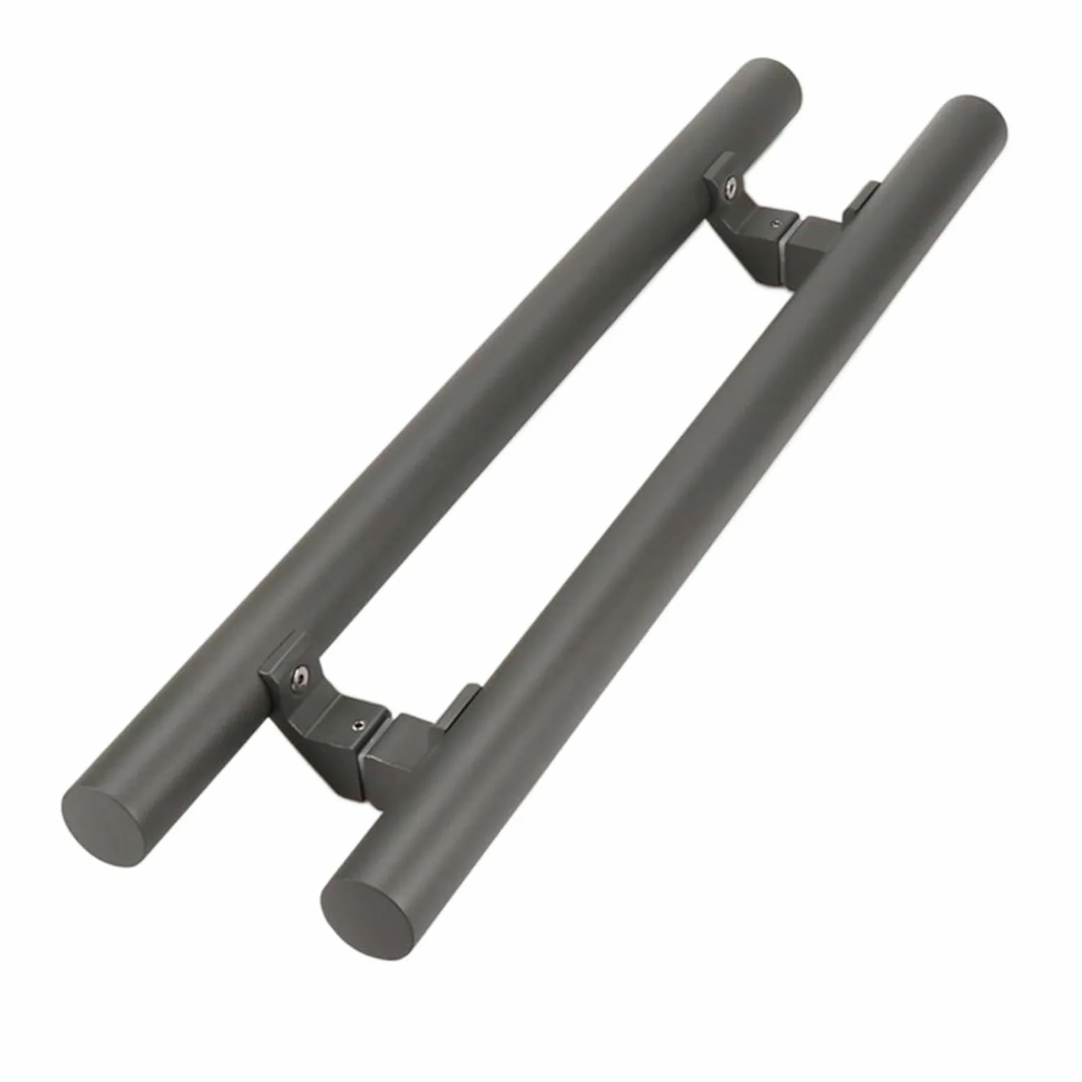 Nowoczesny zestaw klamek do drzwi, 1 zestaw czarnych, pogrubionych, kwadratowych klamek do drzwi ze stali nierdzewnej Klamka do szklanych drzwi Klamka do drzwi Push Pull Klamka do drzwi w ramce (040)