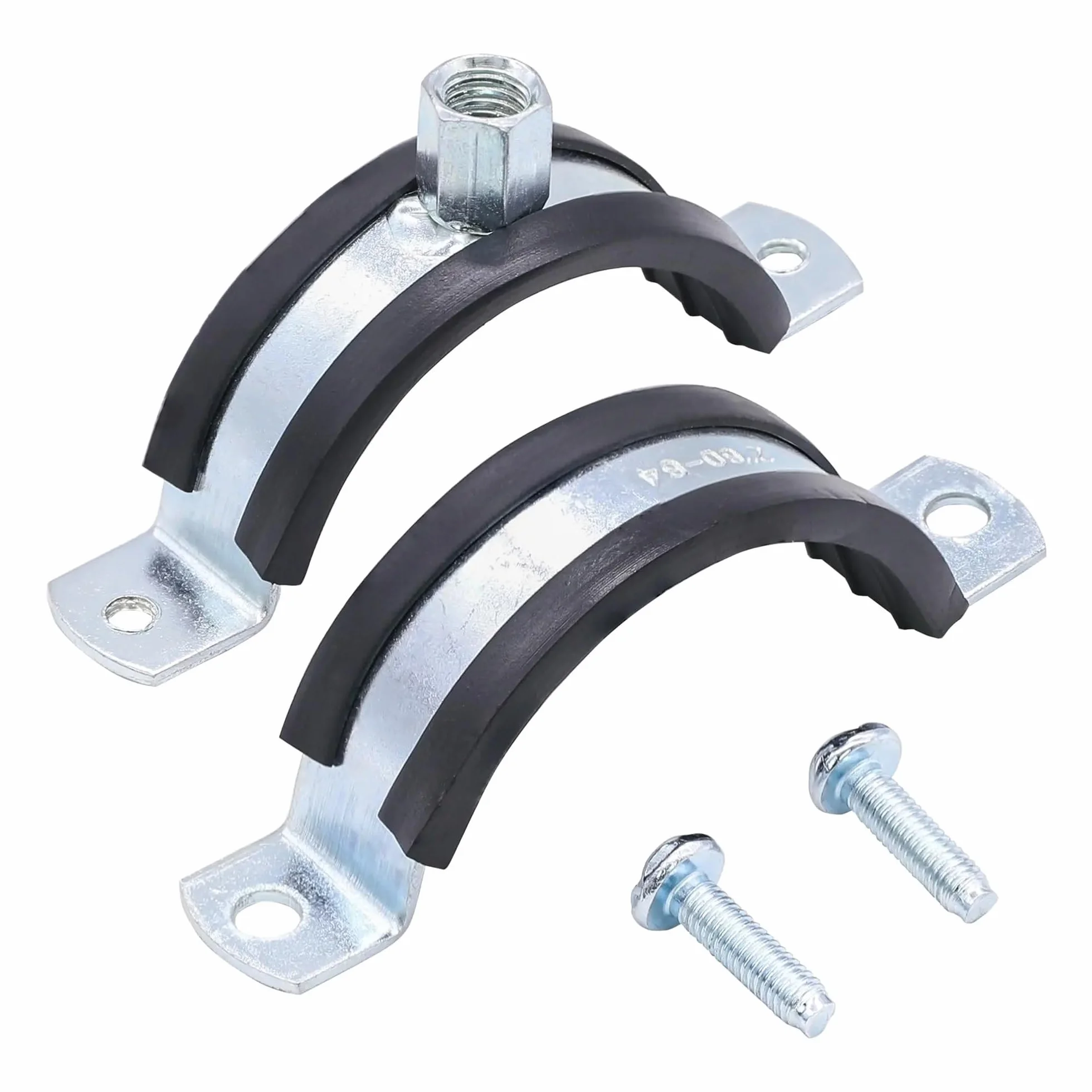 Regulowany zacisk do rur ze stali nierdzewnej | Uchwyt ścienny do sufitu o średnicy 20–160 mm: wsporniki(5pcs 100mm)