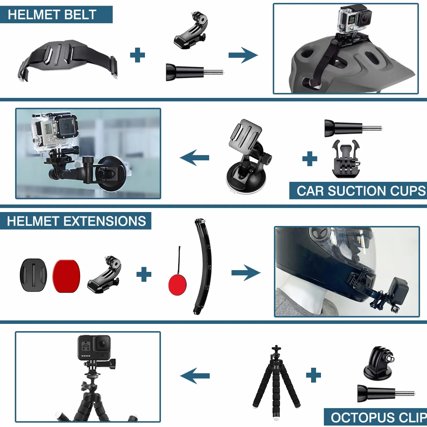 Wodoszczelna obudowa nurkowa do GoPro Hero 13 Black, zestaw akcesoriów