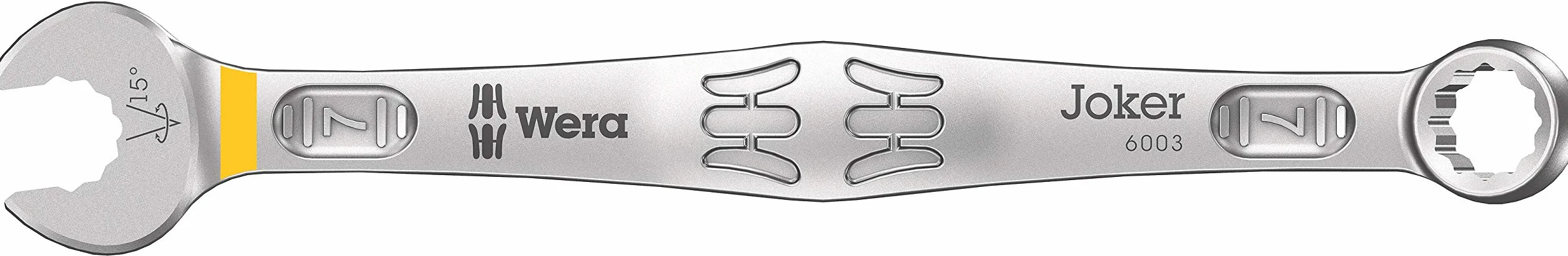 Wera 6003 Joker 15 Set 1 Zestaw Kluczy Płasko-Oczkowych, Srebrny/Czarny, 15-częściowy