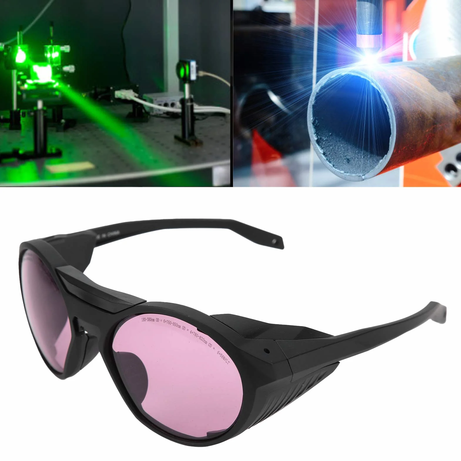 Półprzewodnikowe okulary ochronne do długości fali 180-380nm 760-850nm